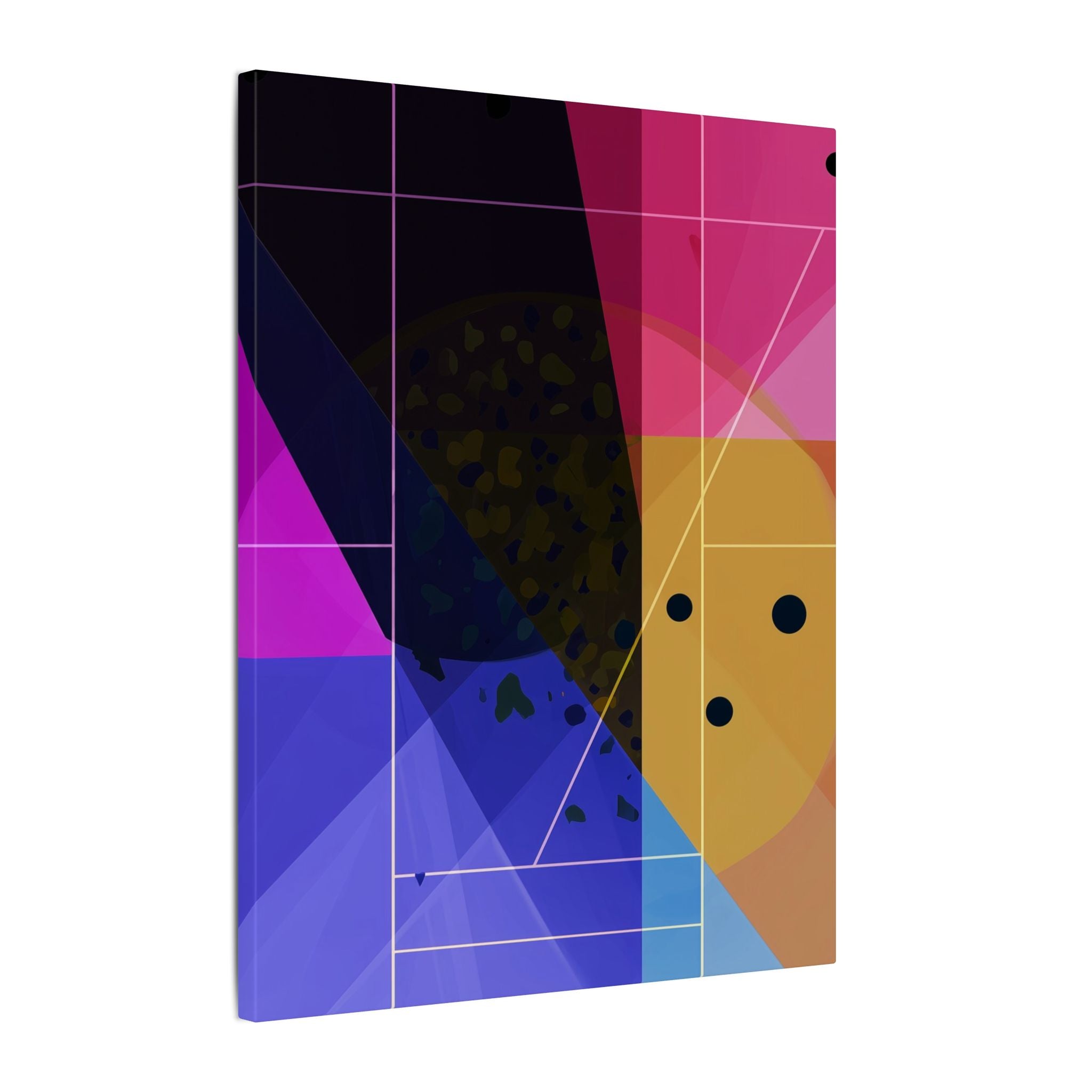 Geometric Intersections: Angular Minimalism, Digital Constructivism, Chromatic Grid Composition   |   Custom Orders Accepted