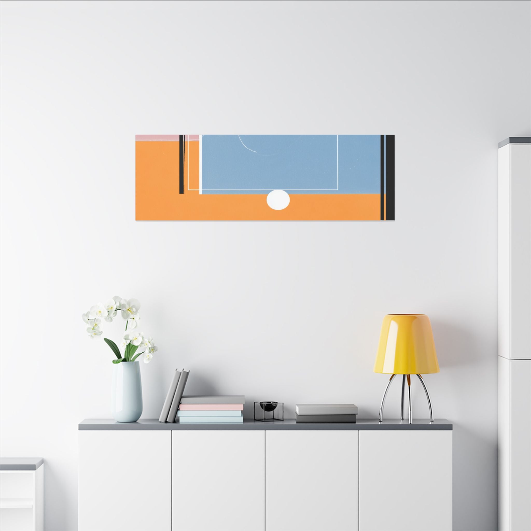 Geometric Harmony: Abstract Minimalist Composition, Modernist Color Fields, Constructivist Design Principles   |   Custom Orders Accepted