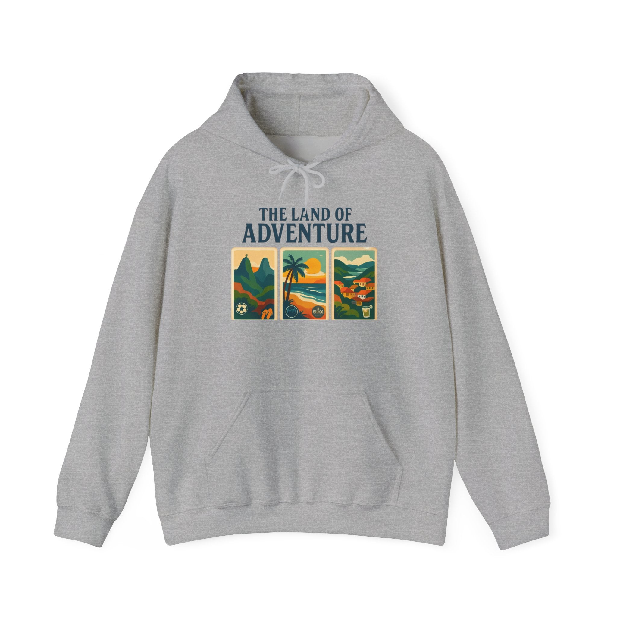 Unisex Heavy Blend™ Hooded Sweatshirt - Brazil Graphic Sweatshirt, Brazil, Brazillian, Rio De Janeiro