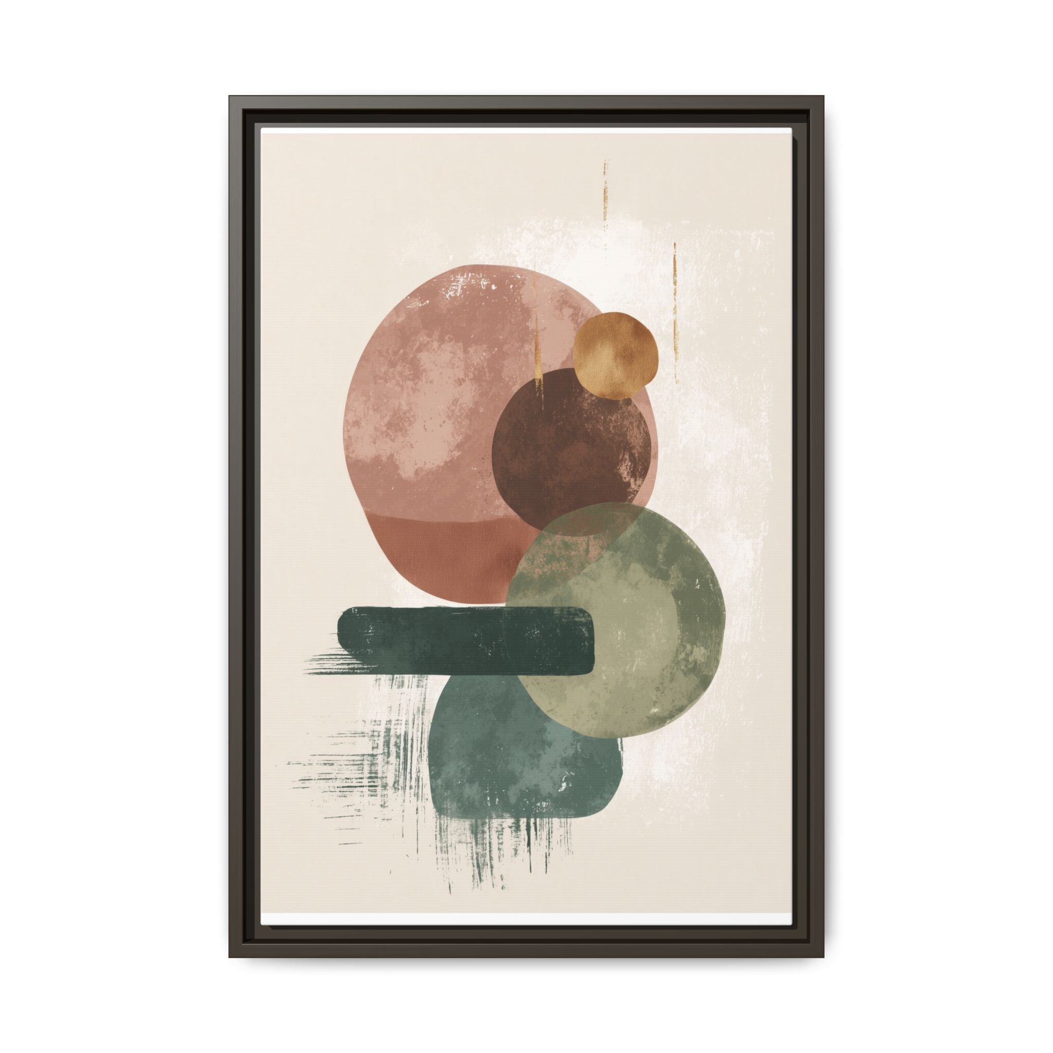 Organic Intersections: Watercolor Abstraction, Earth Tone Composition, Modern Minimalist Art   |   Custom Orders Accepted