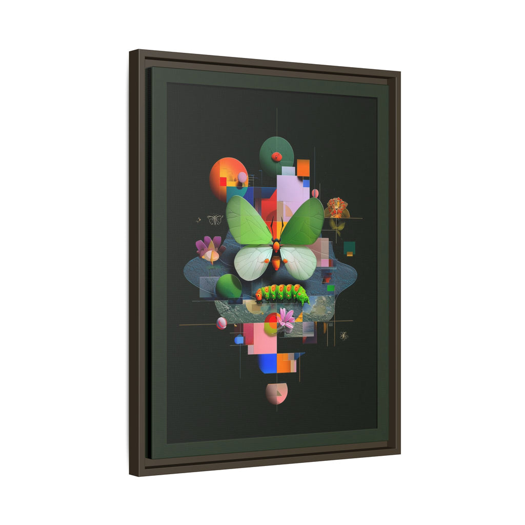 Metamorphosis Geometry Framed Print : Digital Nature Synthesis, Butterfly Abstraction   |  Personalized & Custom Orders Available