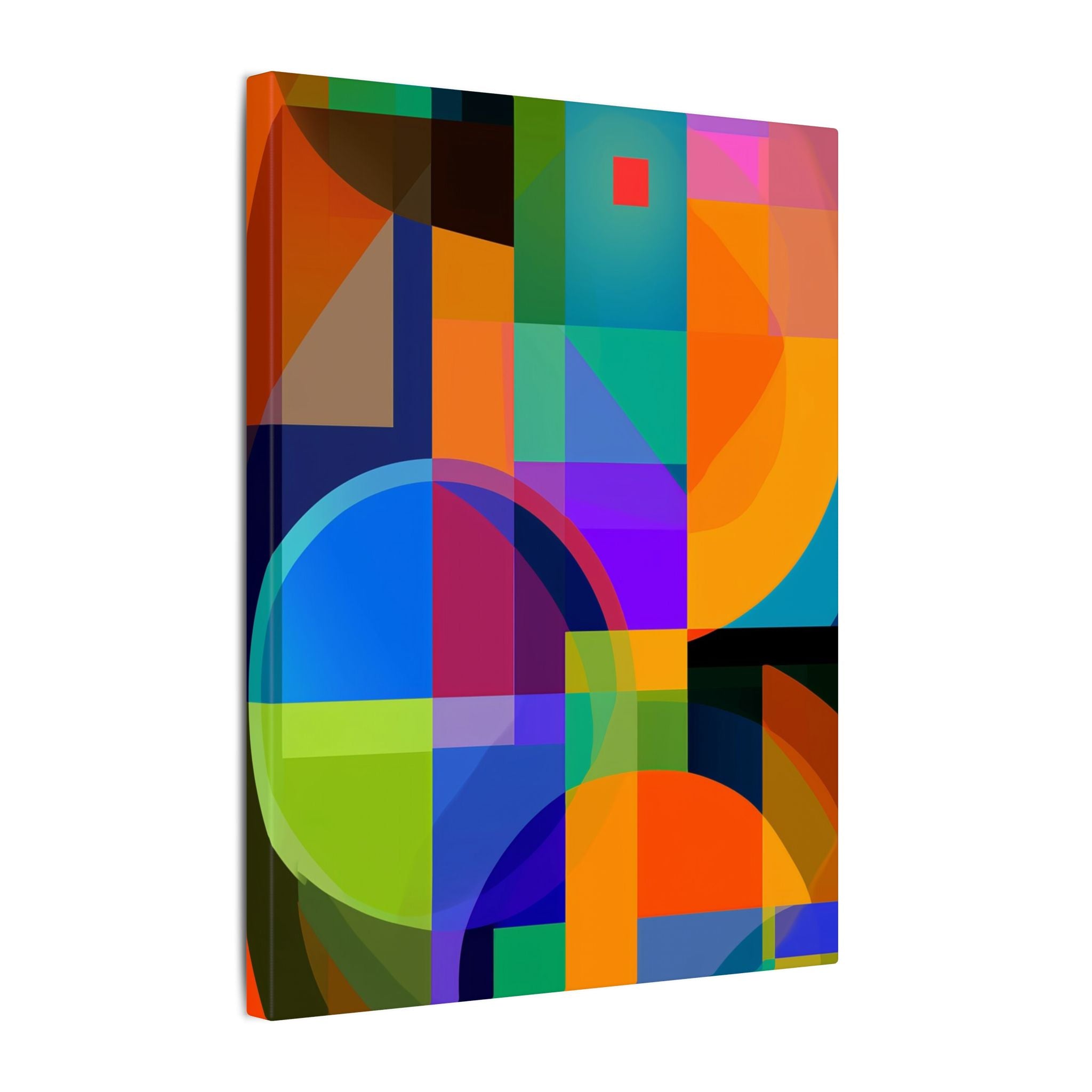 Geometric Intersections: Cubist Color Dynamics, Abstract Constructivist Design, Layered Chromatic Composition   |   Custom Orders Accepted