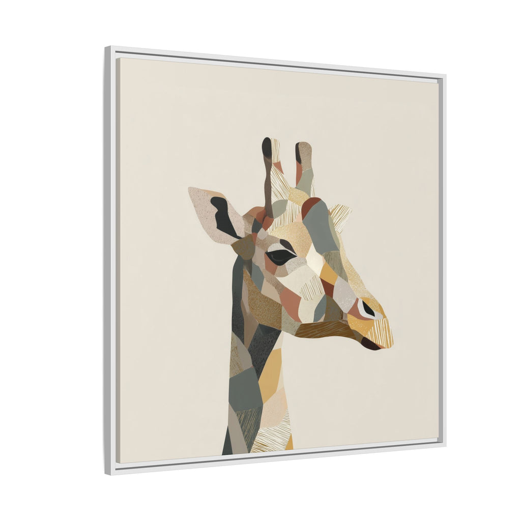 Geometric Giraffe: Cubist Wildlife Abstraction, Polygon Animal Portrait   |  Personalized & Custom Orders Available