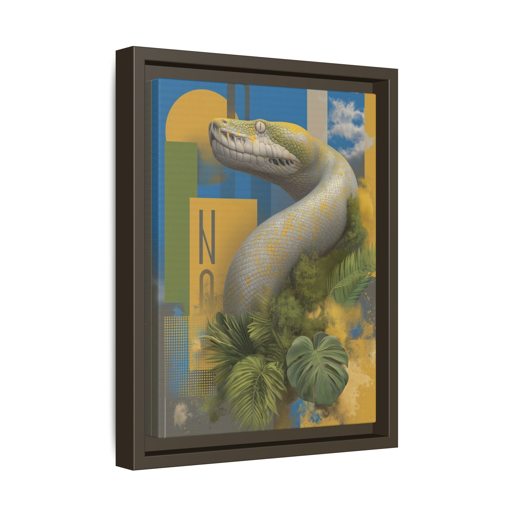 Serpent's Geometry: Tropical Realism, Digital Wildlife Composition   |    Custom Orders Available