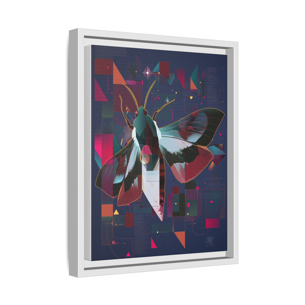 Metamorphic Circuits Framed Print : Geometric Butterfly Fusion, Digital Abstract Techno-Art   |   Custom Orders Available