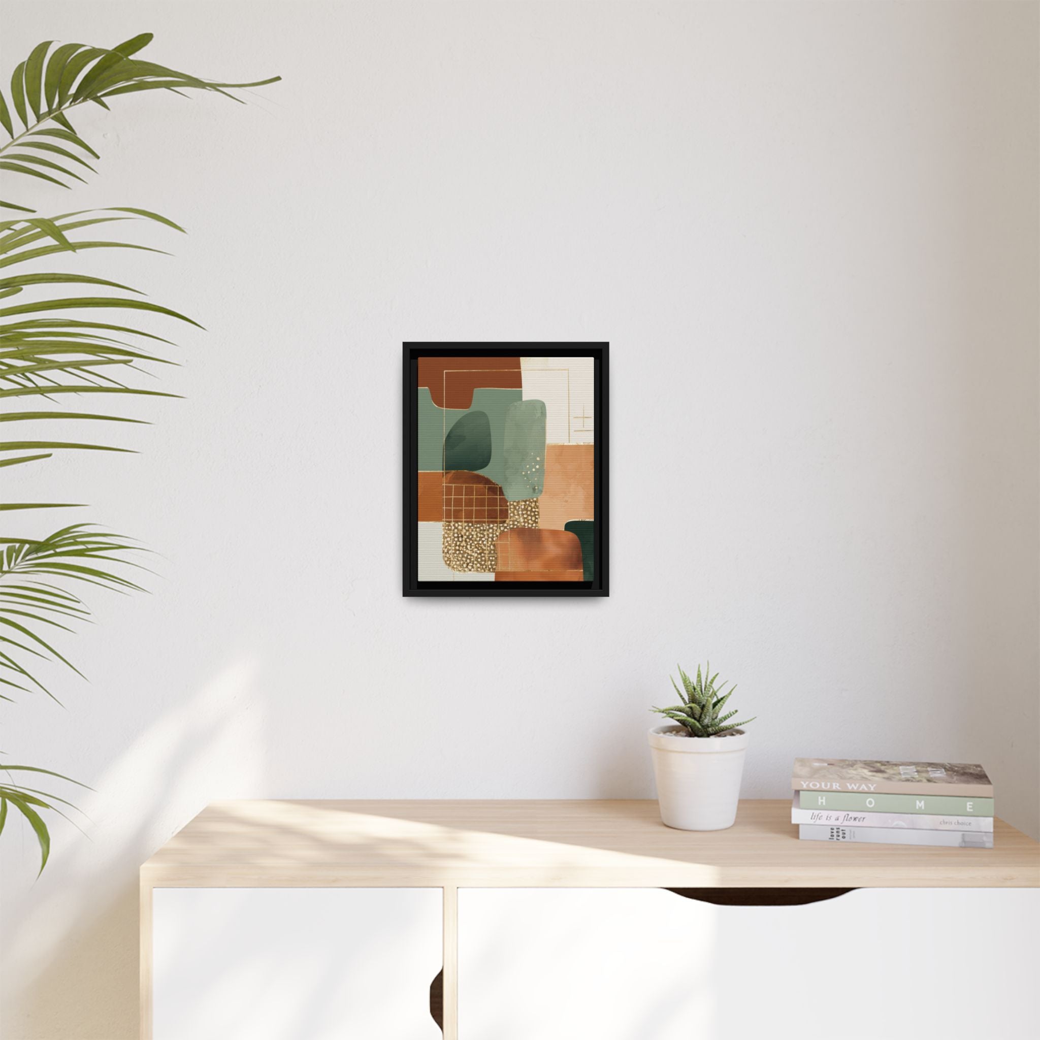 Geometric Harmony: Abstract Minimalist Art, Mid-Century Modern Design, Organic Shapes Composition   |   Custom Orders Accepted