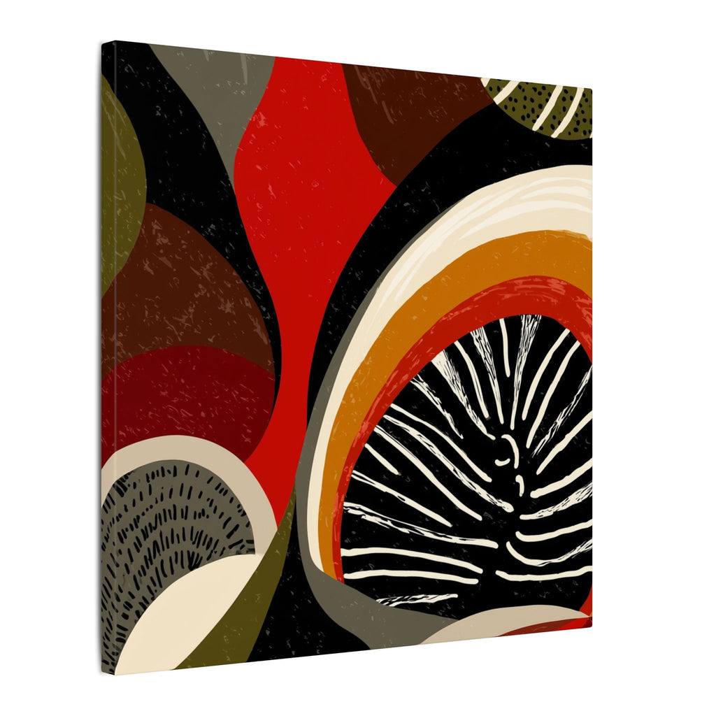 Harmonic Convergence: Organic Geometry, Mid-Century Modern Abstract, Earthy Palette Composition   |   Custom Orders Accepted