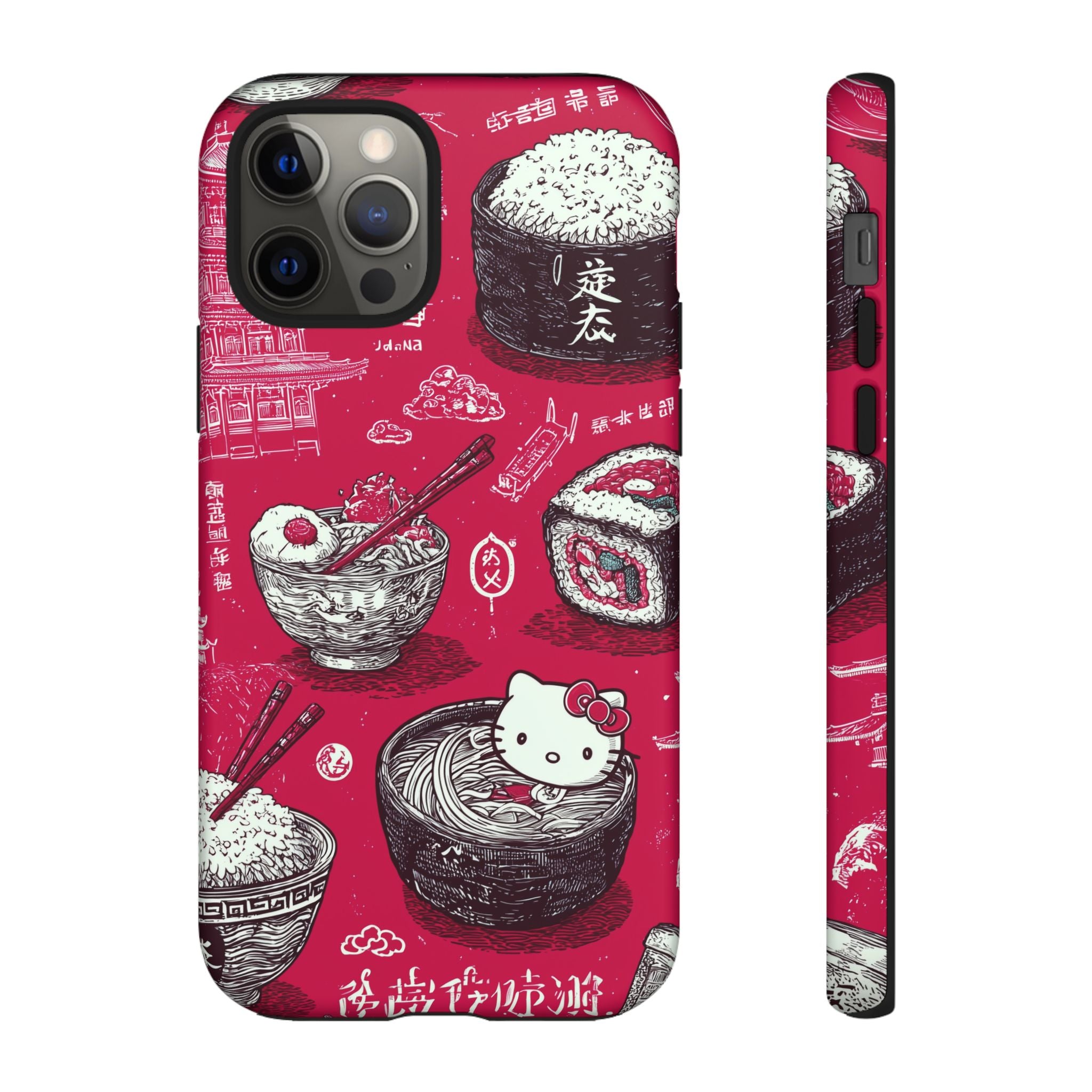 Japanese Kitty Vibrant Phone Case - Tough Case | Funky, Colorful, Unique Design for Personalization, Gift, Accessory, Protection, Trendy