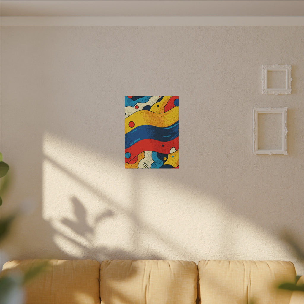 Fluid Dynamics: Retro Abstract Shapes, Mid-Century Modern Motion, Geometric Color Waves   |   Custom Orders Accepted