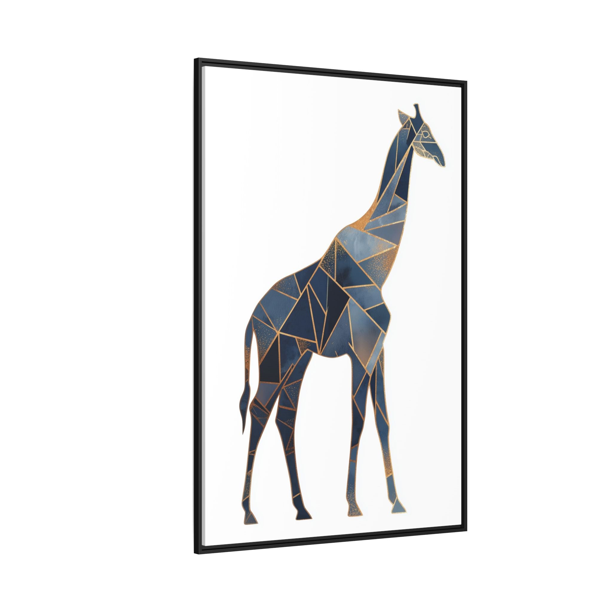 Geometric Giraffe Framed Print : Polygonal Wildlife Art, Modern Mosaic Design   |  Personalized & Custom Orders Available