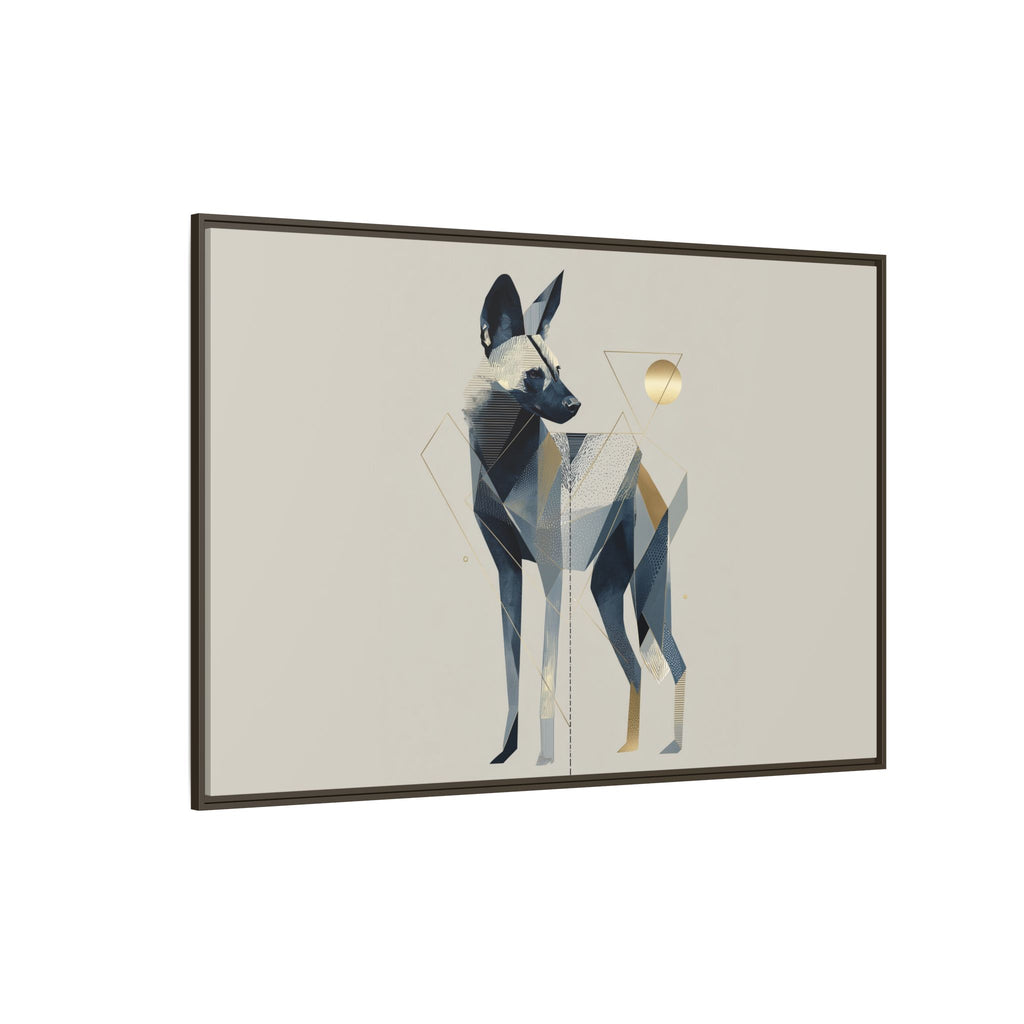 Canine Geometry: Fragmented African Wild Dog Portrait, Modern Graphic Design Study   |  Personalized & Custom Orders Available