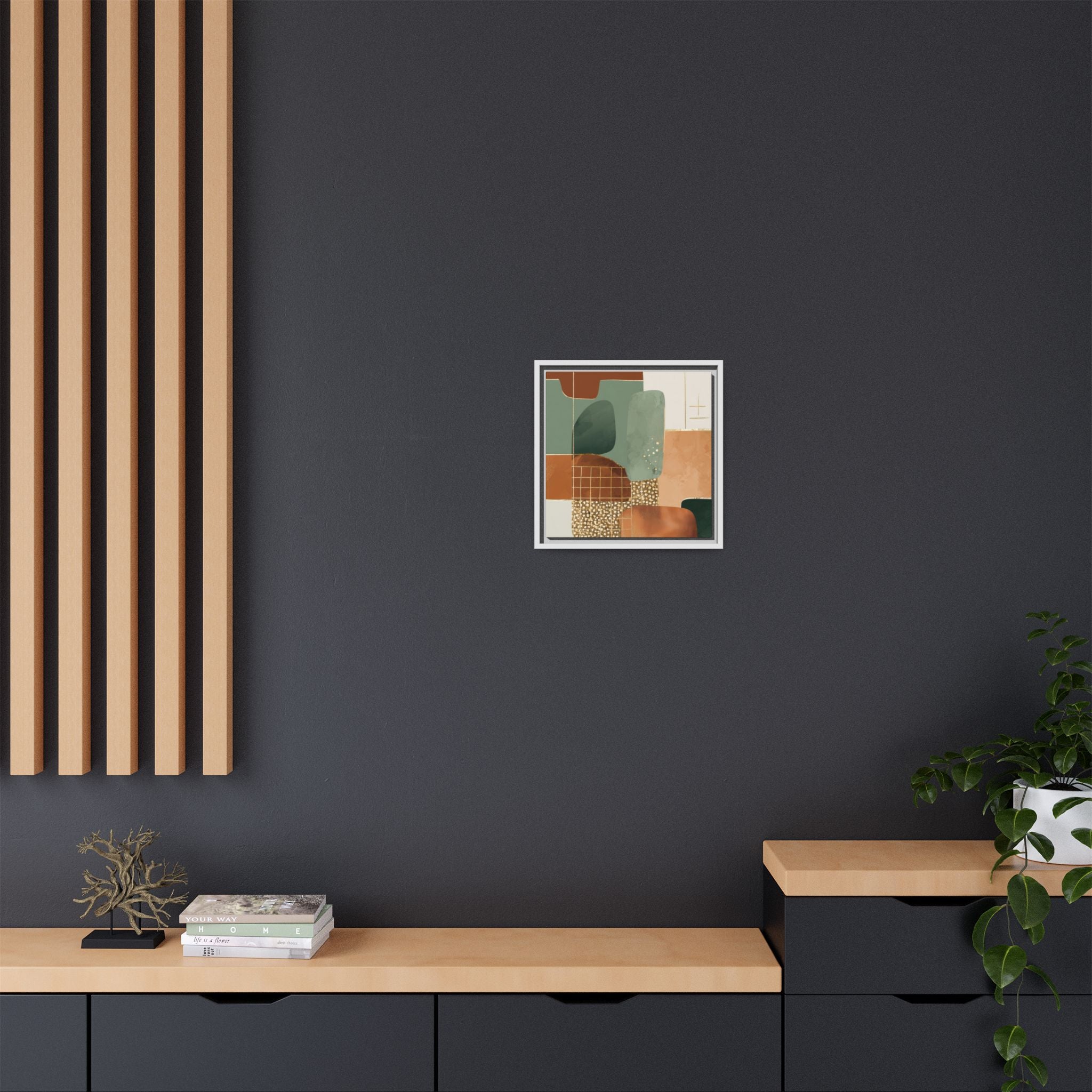 Geometric Harmony: Abstract Minimalist Art, Mid-Century Modern Design, Organic Shapes Composition   |   Custom Orders Accepted