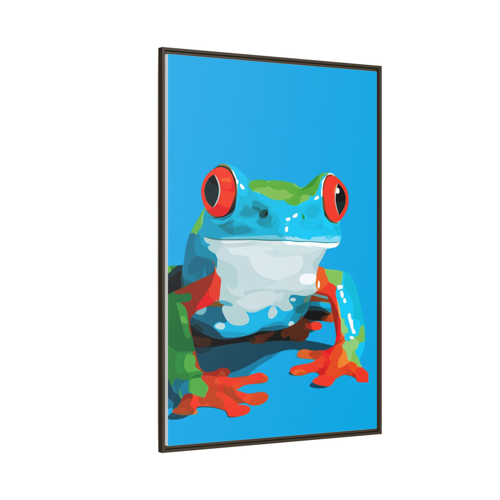 Amphibian Geometry: Red-Eyed Tree Frog Portrait, Pop Art Digital Illustration   |    Custom Orders Available