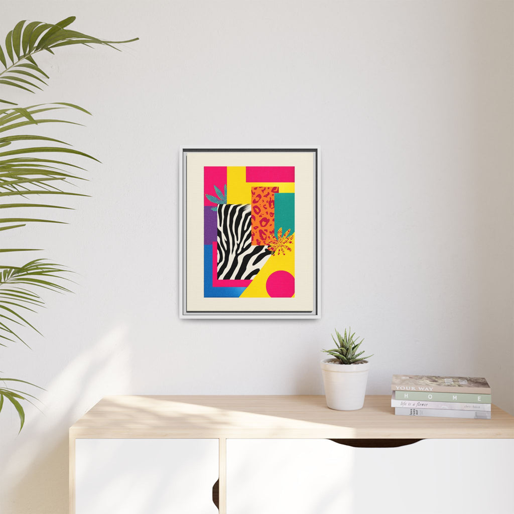 Zebra Stripes & Leopard Spots: 80s Pop Art Design, Memphis Style Graphic, Geometric Color Block Pattern   |   Custom Orders Accepted