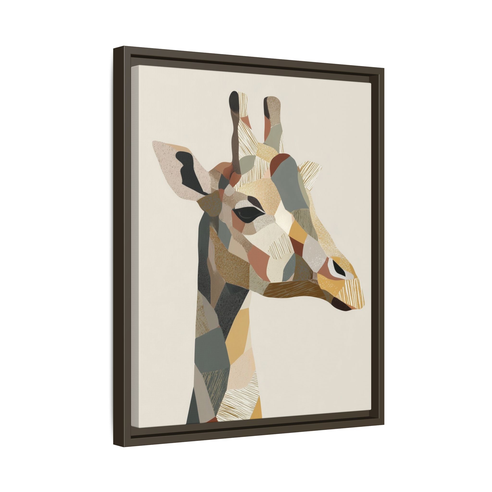Geometric Giraffe: Cubist Wildlife Abstraction, Polygon Animal Portrait   |  Personalized & Custom Orders Available