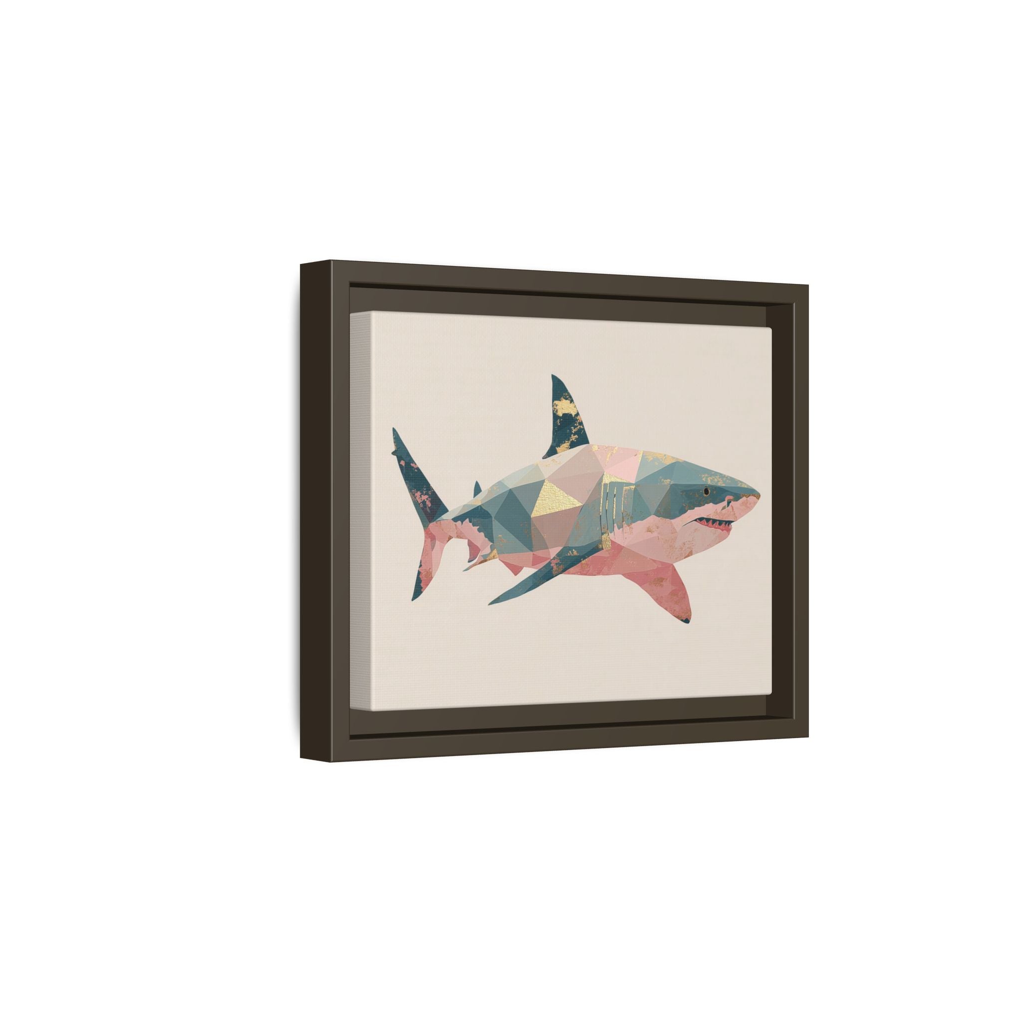 Geometric Shark Spectrum: Polygonal Marine Predator, Abstract Metallic Design   |  Personalized & Custom Orders Available