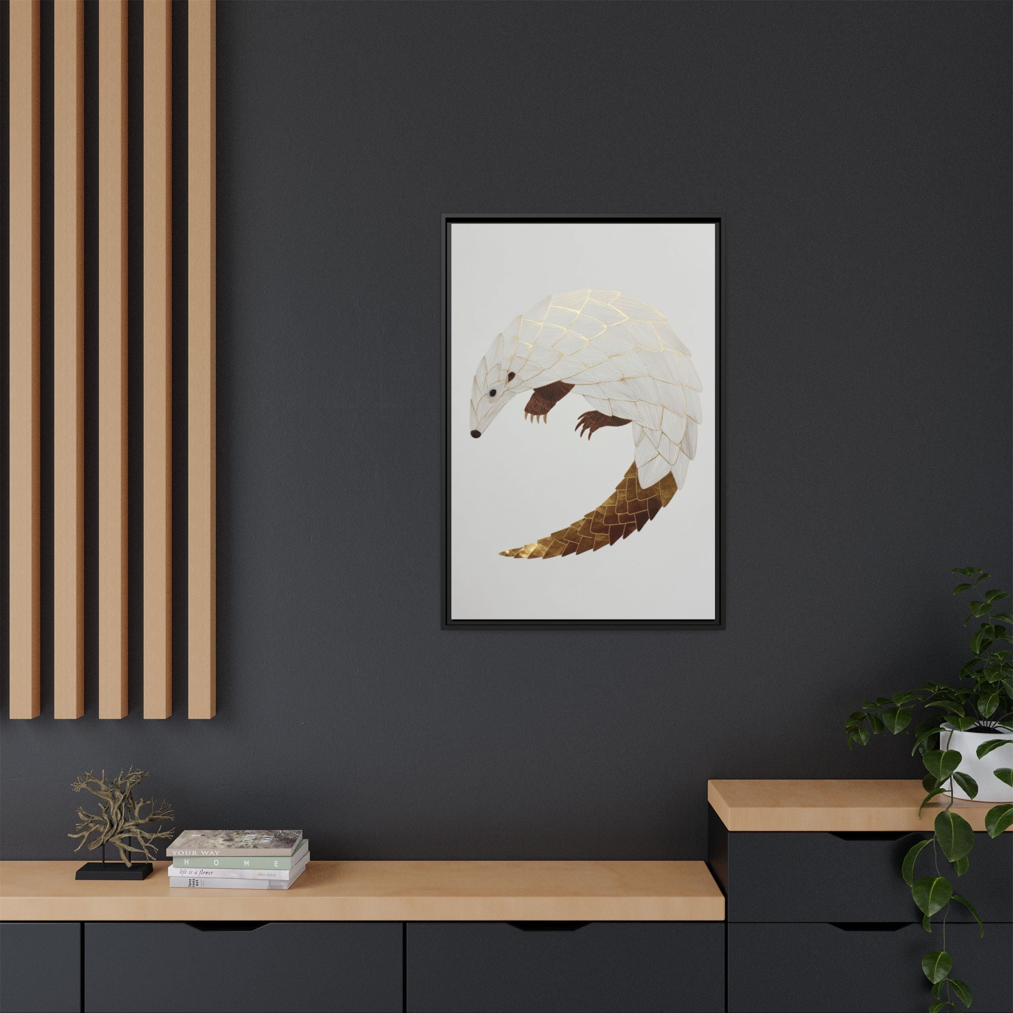 Geometric Hedgehog: Minimalist Wildlife Illustration, Layered Metallic Geometric Art   |    Custom Orders Available