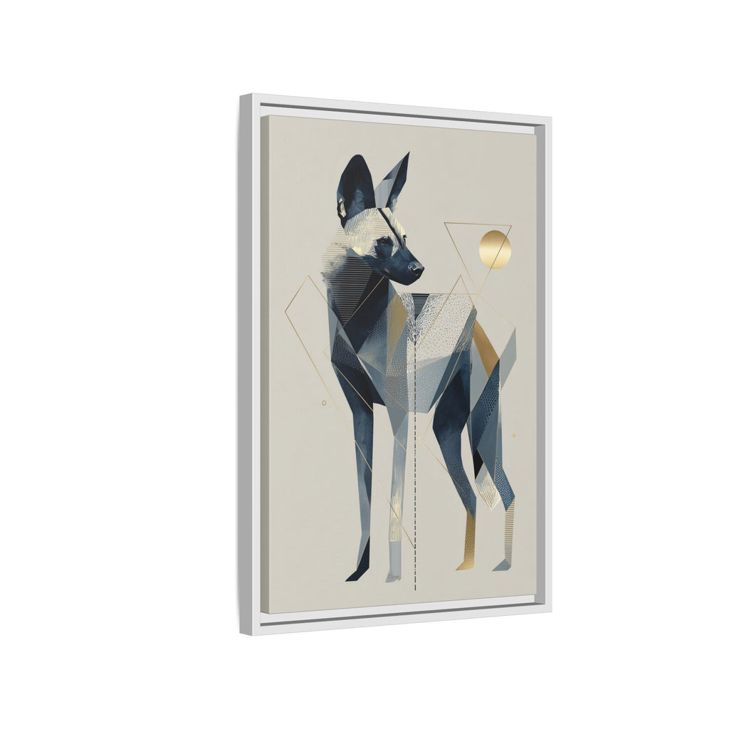 Canine Geometry: Fragmented African Wild Dog Portrait, Modern Graphic Design Study   |  Personalized & Custom Orders Available