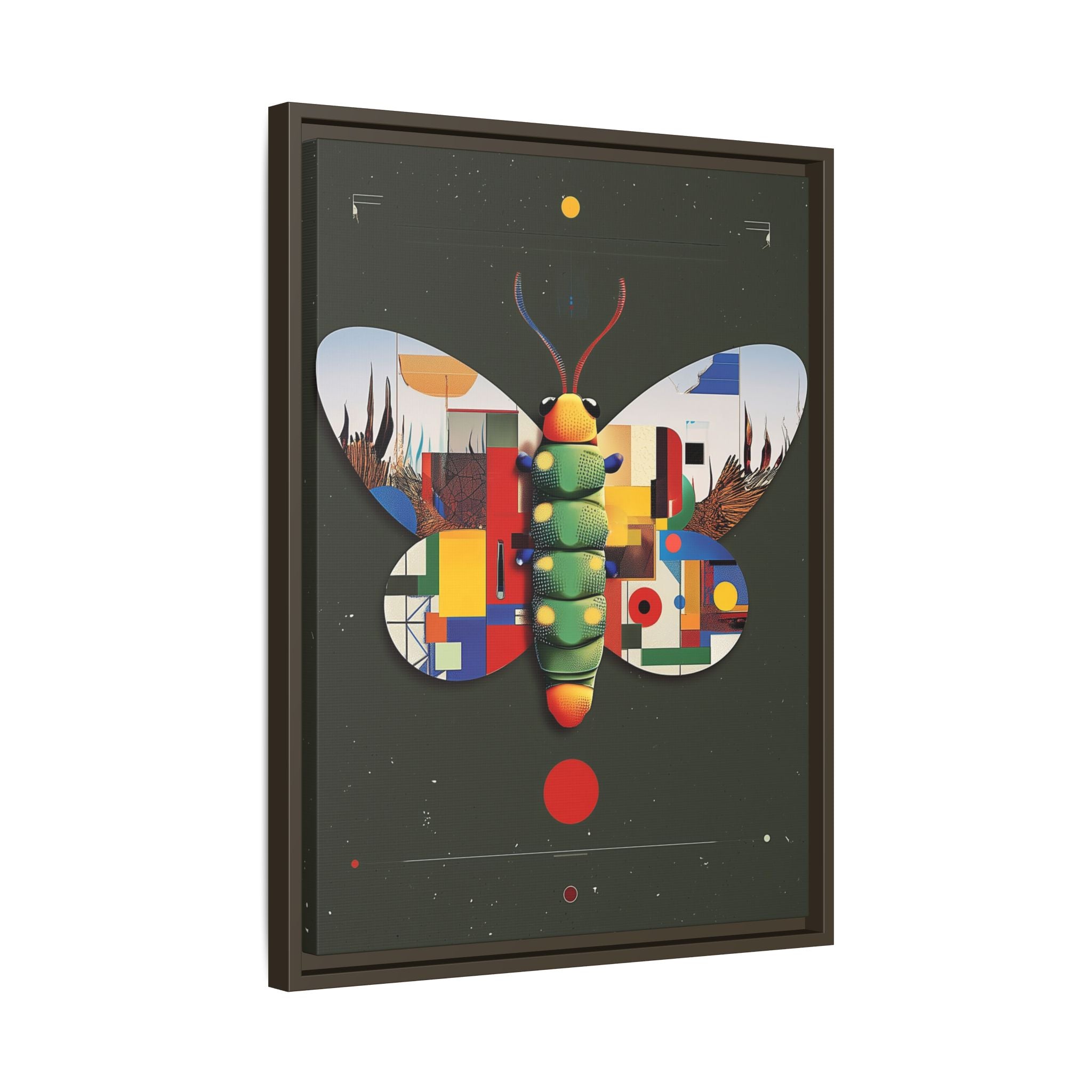 Geometric Butterfly: Bauhaus Digital Mosaic, Technological Nature Composition   |    Custom Orders Available