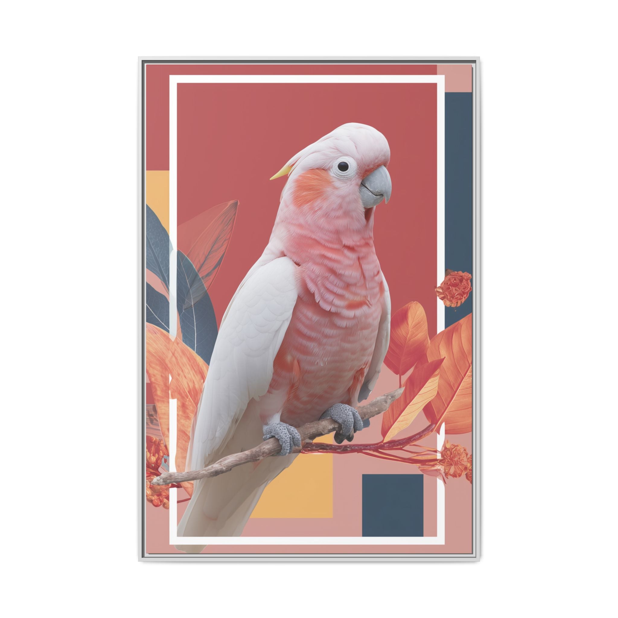 Geometric Cockatoo: Prismatic Wildlife Portrait, Modern Avian Art Series   |    Custom Orders Available