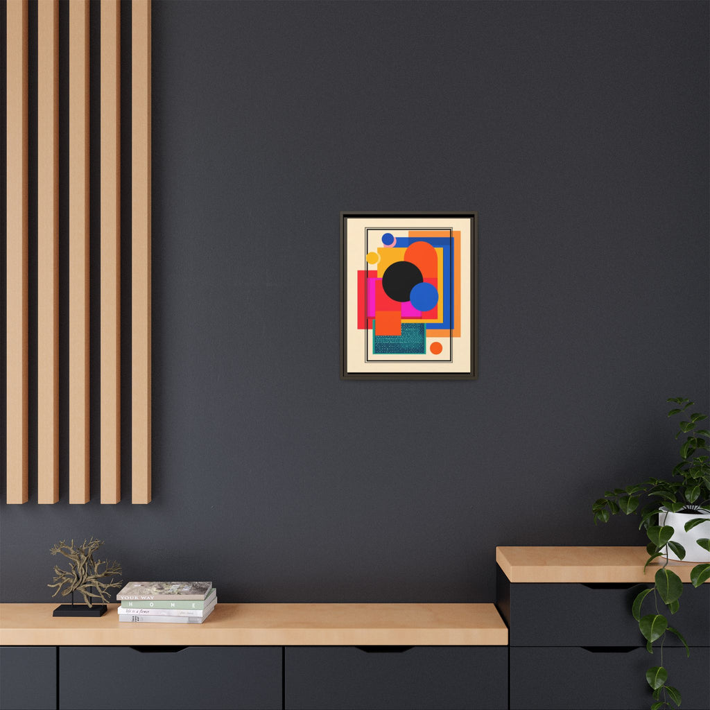 Geometric Harmony: Abstract Color Blocks, Mid-Century Modern Design, Minimalist Art Composition   |   Custom Orders Accepted