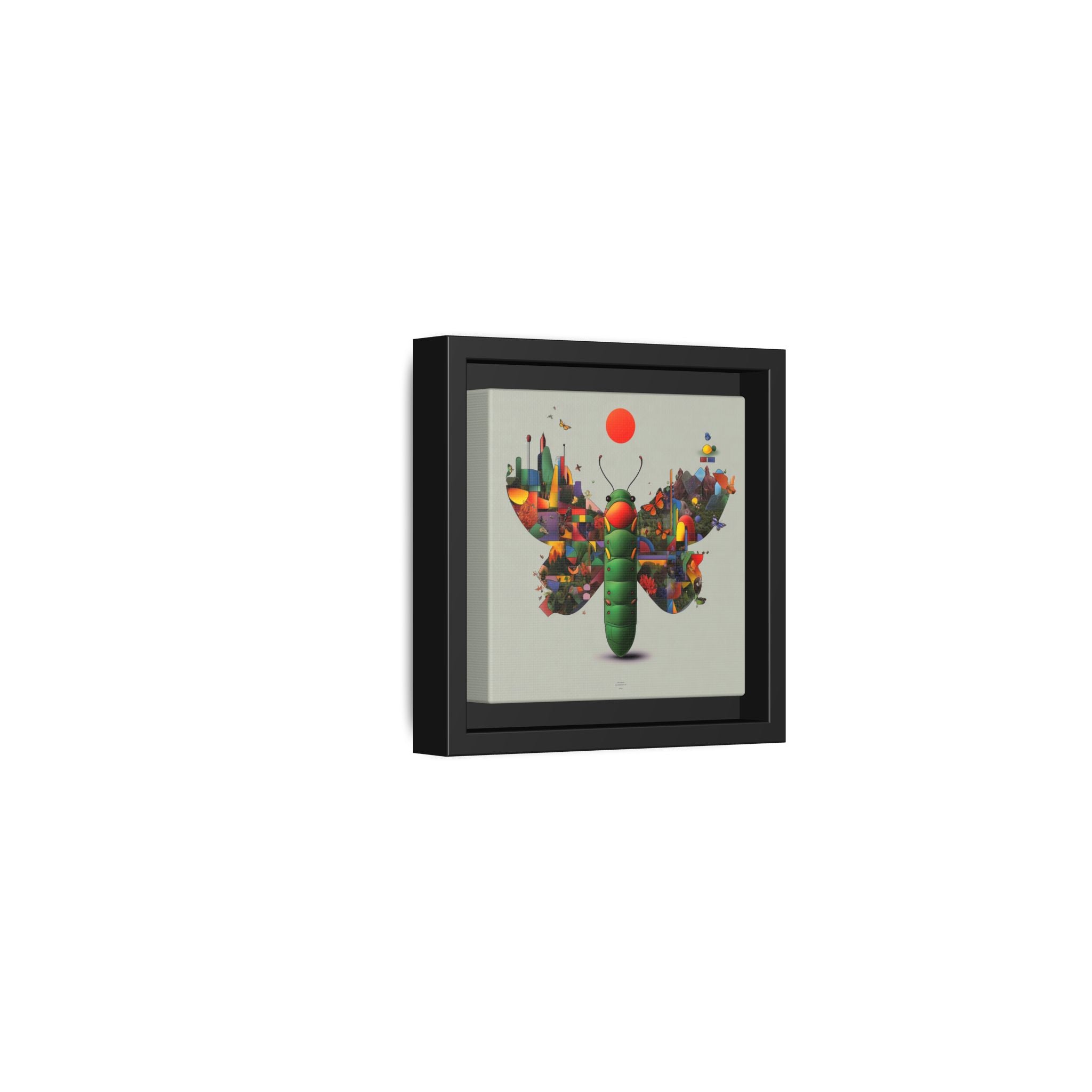 Metamorphosis of Geometry: Digital Nature Mosaic, Surreal Butterfly Landscape   |    Custom Orders Available