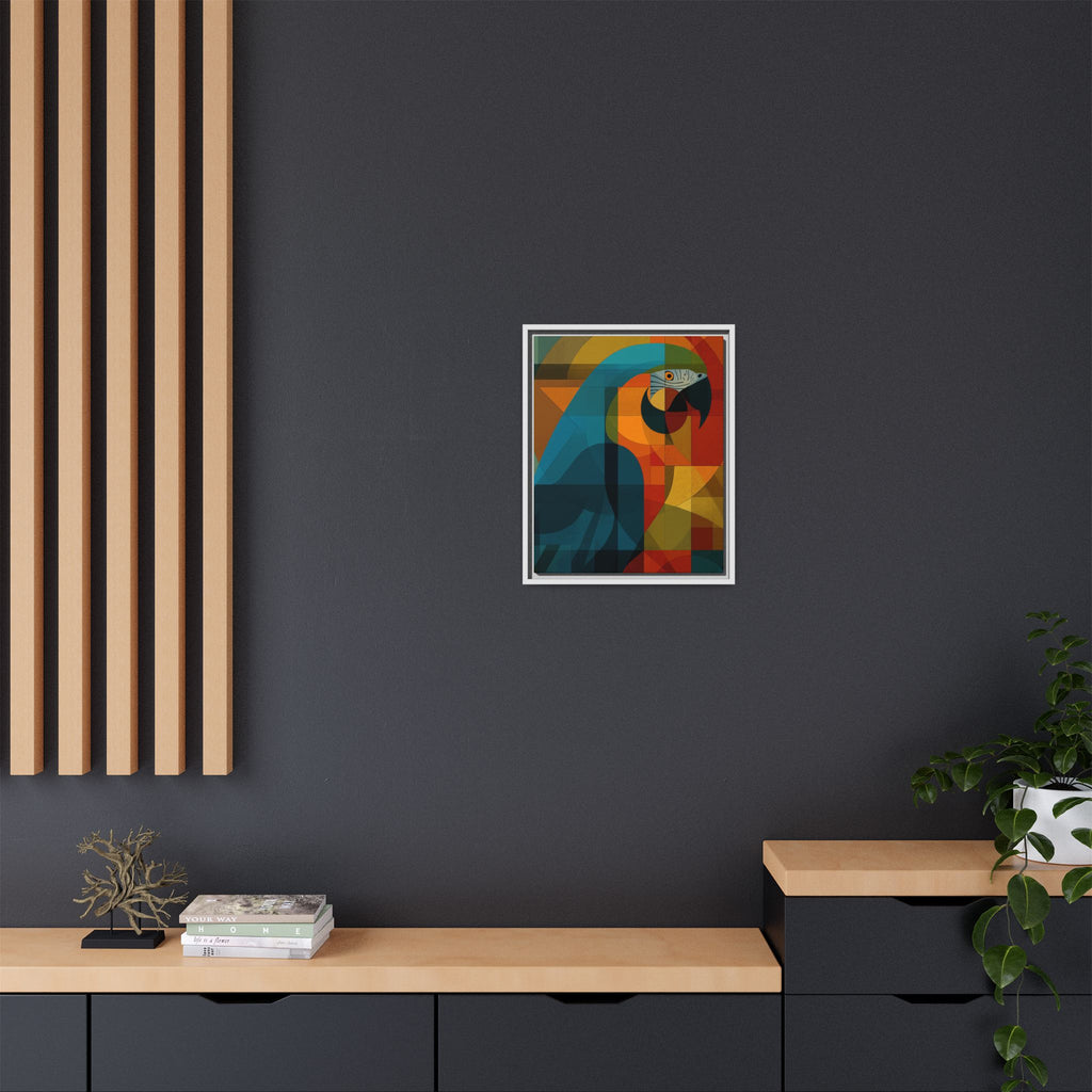 Cubist Parrot Prisma: Geometric Bird Art, Modernist Color Block Design   |    Custom Orders Available