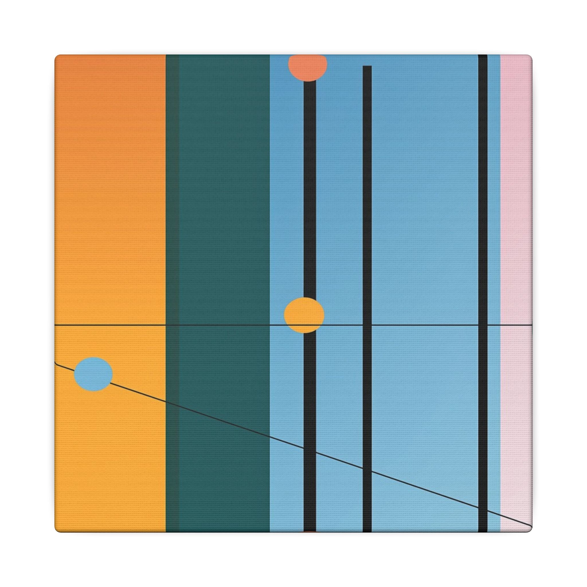 Geometric Networks: Constructivist Color Planes, Intersectional Design, Minimalist Spatial Composition   |   Custom Orders Accepted
