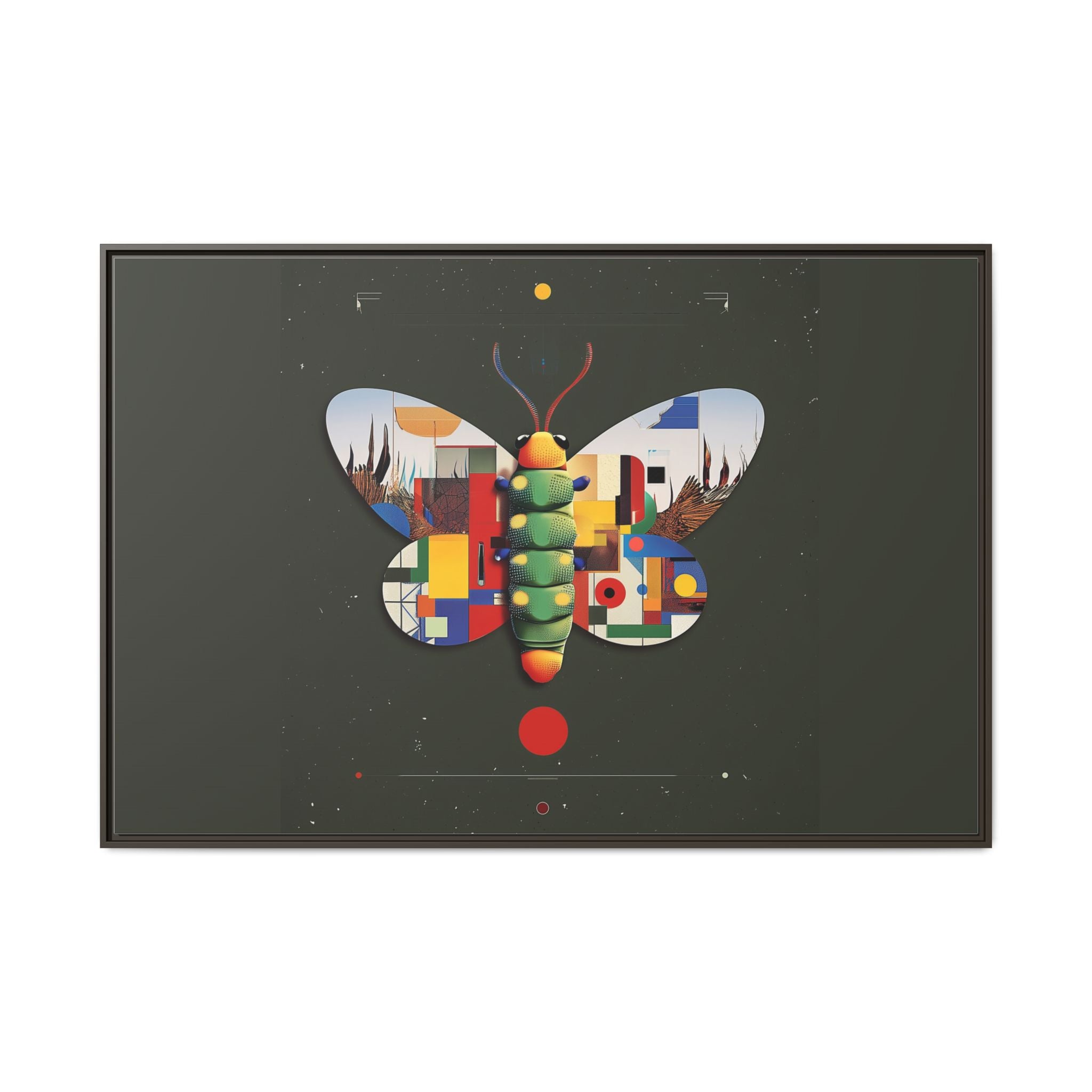 Geometric Butterfly: Bauhaus Digital Mosaic, Technological Nature Composition   |    Custom Orders Available