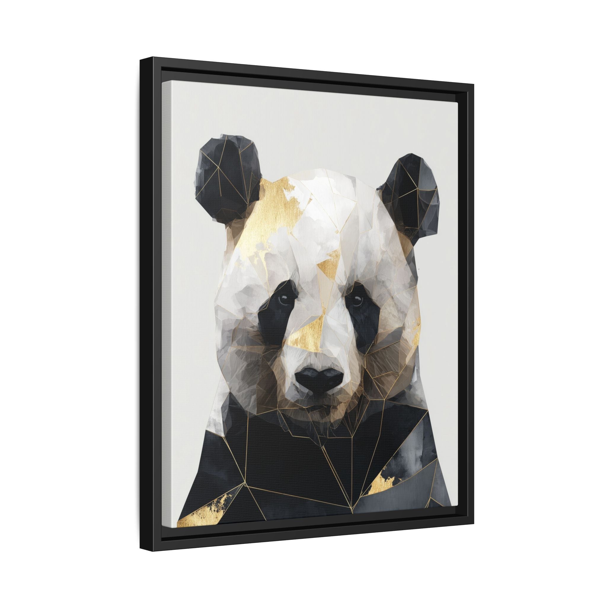 Fractal Panda: Geometric Digital Art, Low Poly Wildlife Portrait   |  Personalized & Custom Orders Available
