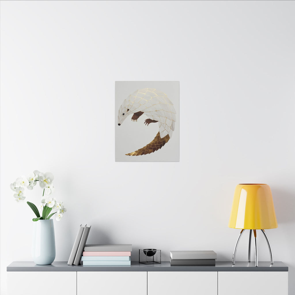 Geometric Hedgehog: Layered Minimalist Wildlife, Architectural Art Style   |    Custom Orders Available