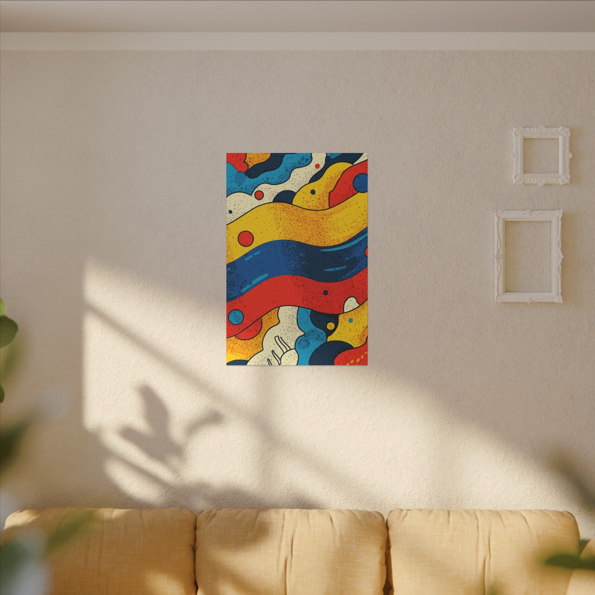 Fluid Dynamics: Retro Abstract Shapes, Mid-Century Modern Motion, Geometric Color Waves   |   Custom Orders Accepted