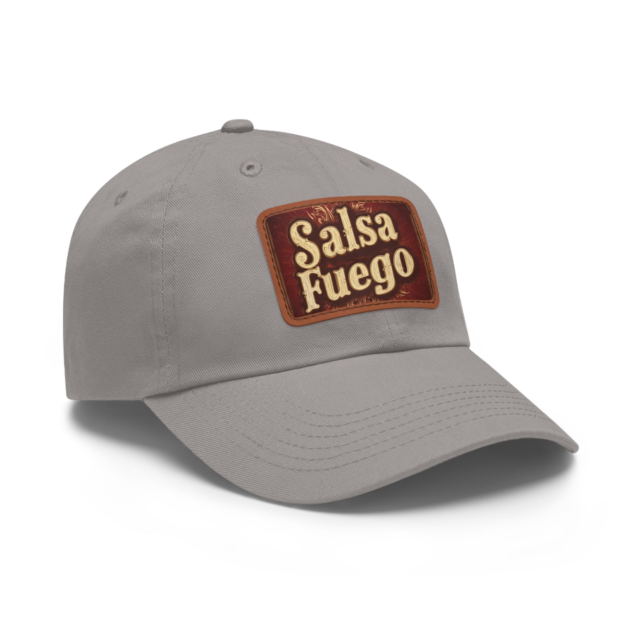 Salsa Fuego Dad Hat with Leather Patch (Rectangle)