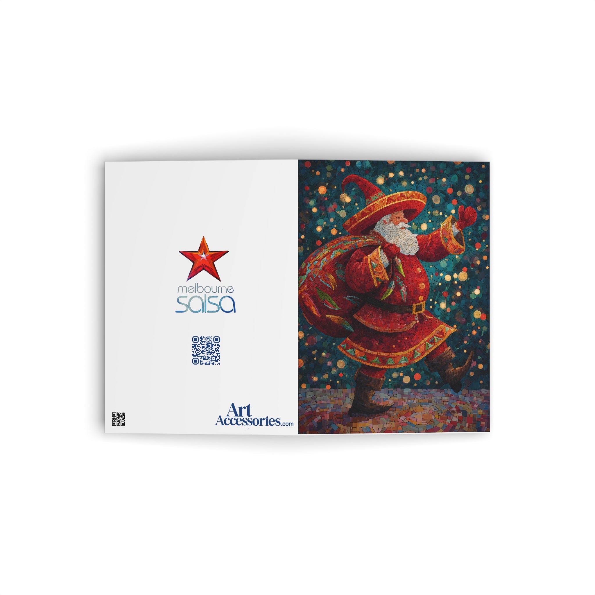 Christmas Salsa Dancing Greeting Card
