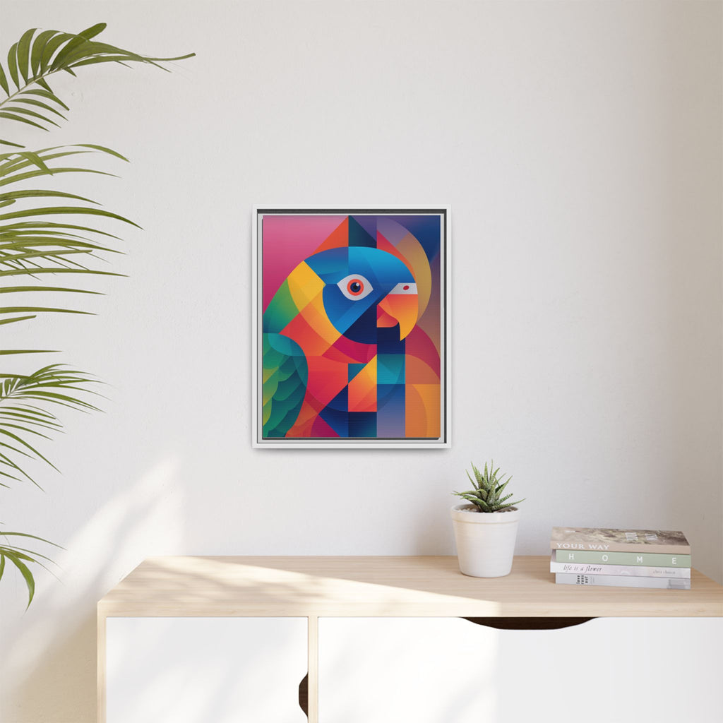 Prismatic Parrot: Cubist Deconstruction, Geometric Color Explosion   |  Personalized & Custom Orders Available