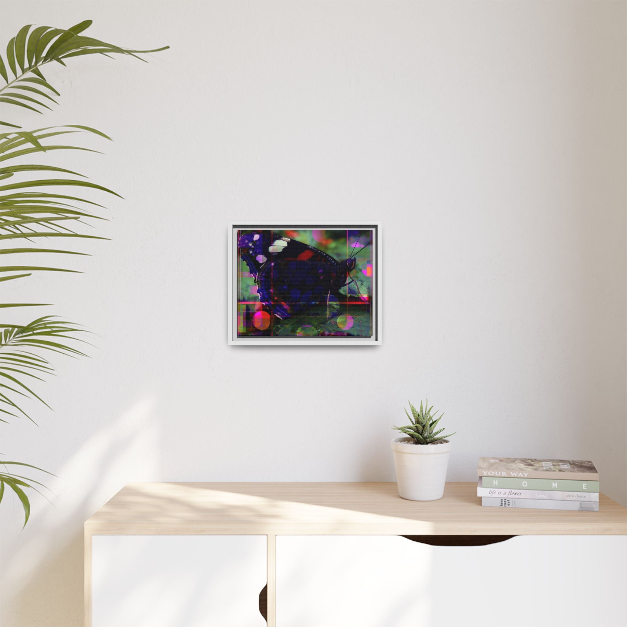 Geometric Butterfly Framed Print: Digital Glitch Butterfly Art, Geometric Nature Photography   |  Personalized & Custom Orders Available