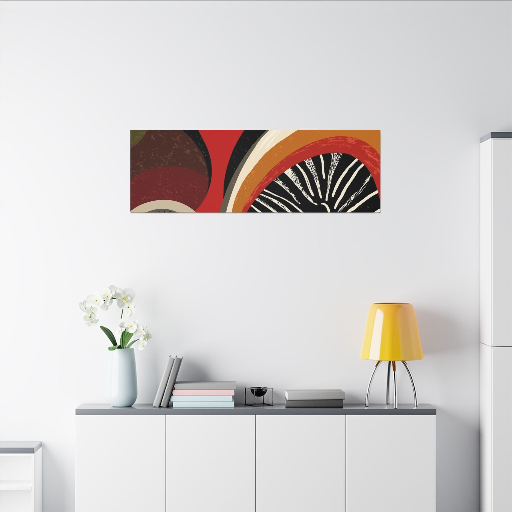 Harmonic Convergence: Organic Geometry, Mid-Century Modern Abstract, Earthy Palette Composition   |   Custom Orders Accepted