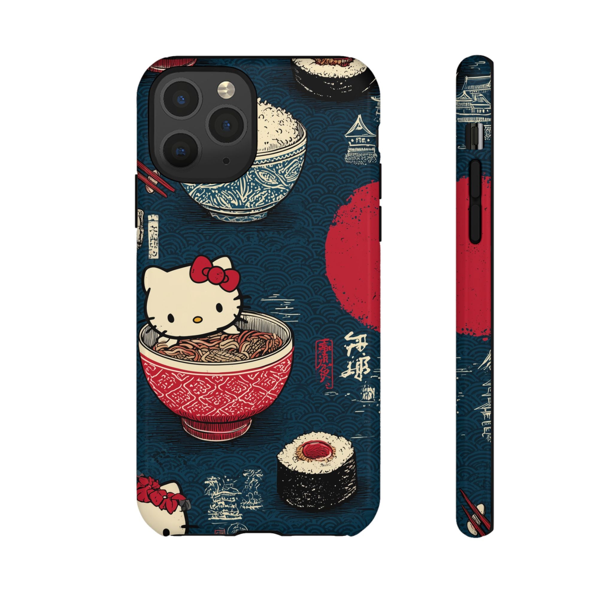 Japanese Kitty Sushi Vibrant Phone Case - Tough Case | Funky, Colorful, Unique Design for Gift, Accessory, Protection, Trendy
