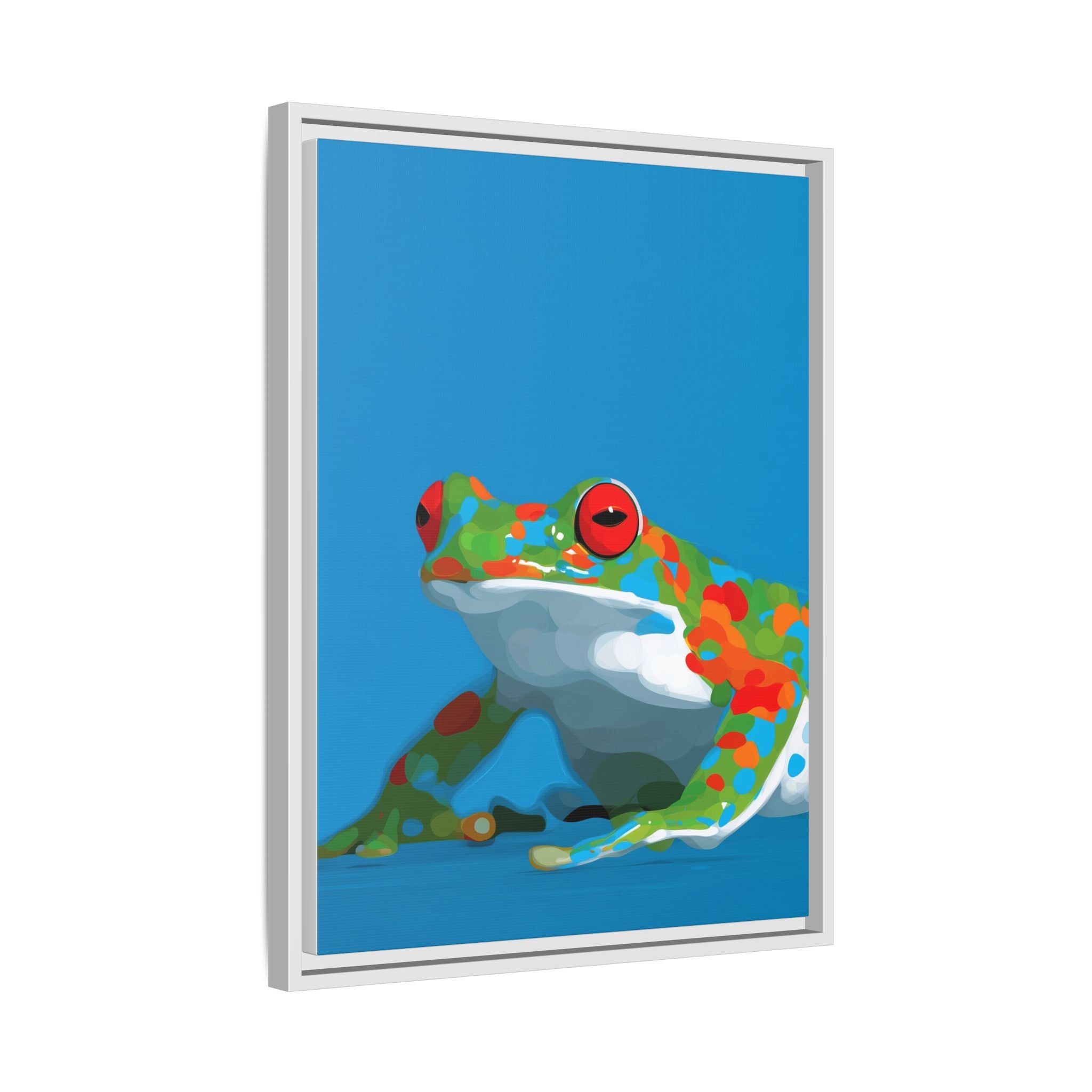 Mosaic Frog: Geometric Wildlife Art, Colorful Amphibian Print   |    Custom Orders Available