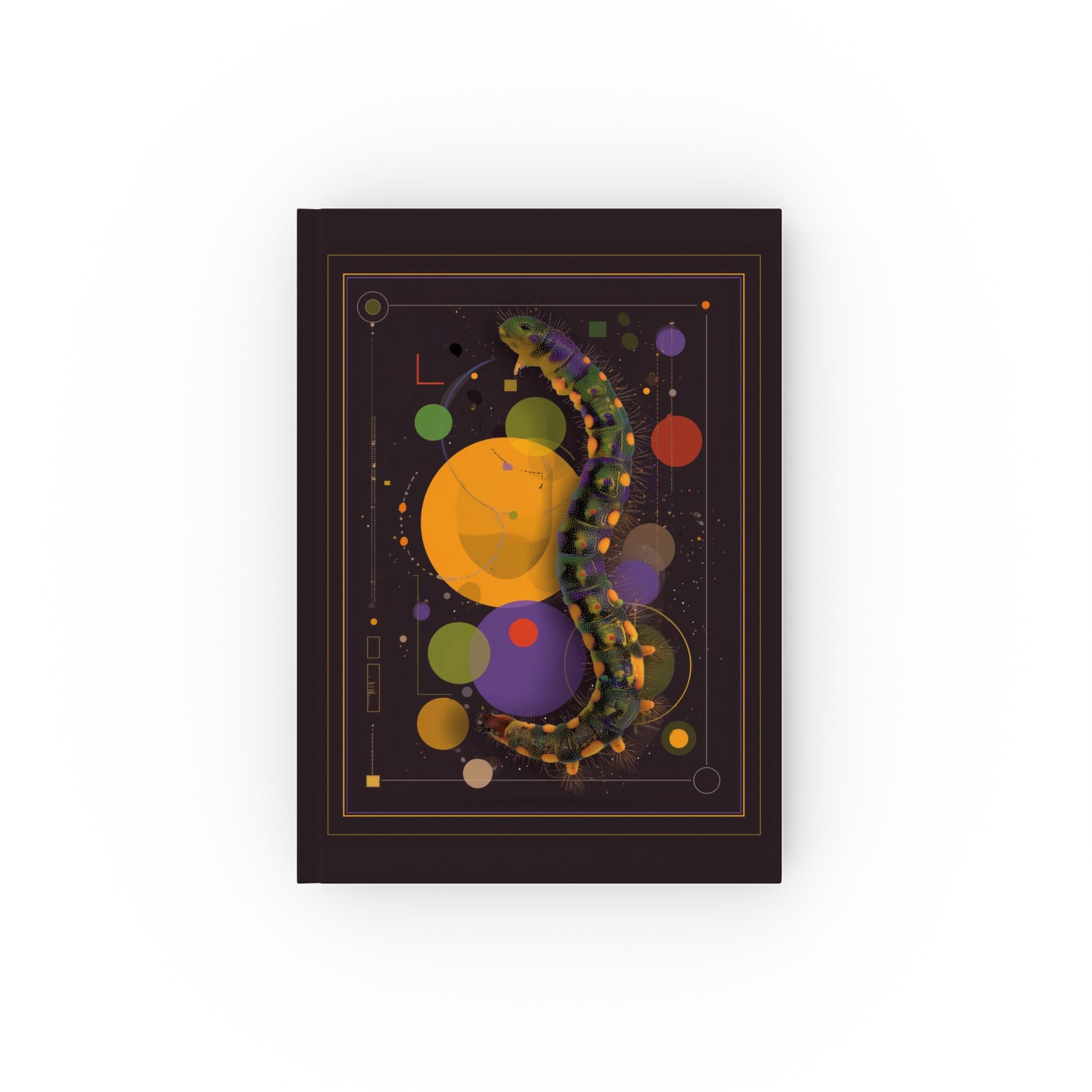 Personalized Insect Themed Journal : Digital Biological Illustration, Geometric Nature Visualization Personalized Journal   |