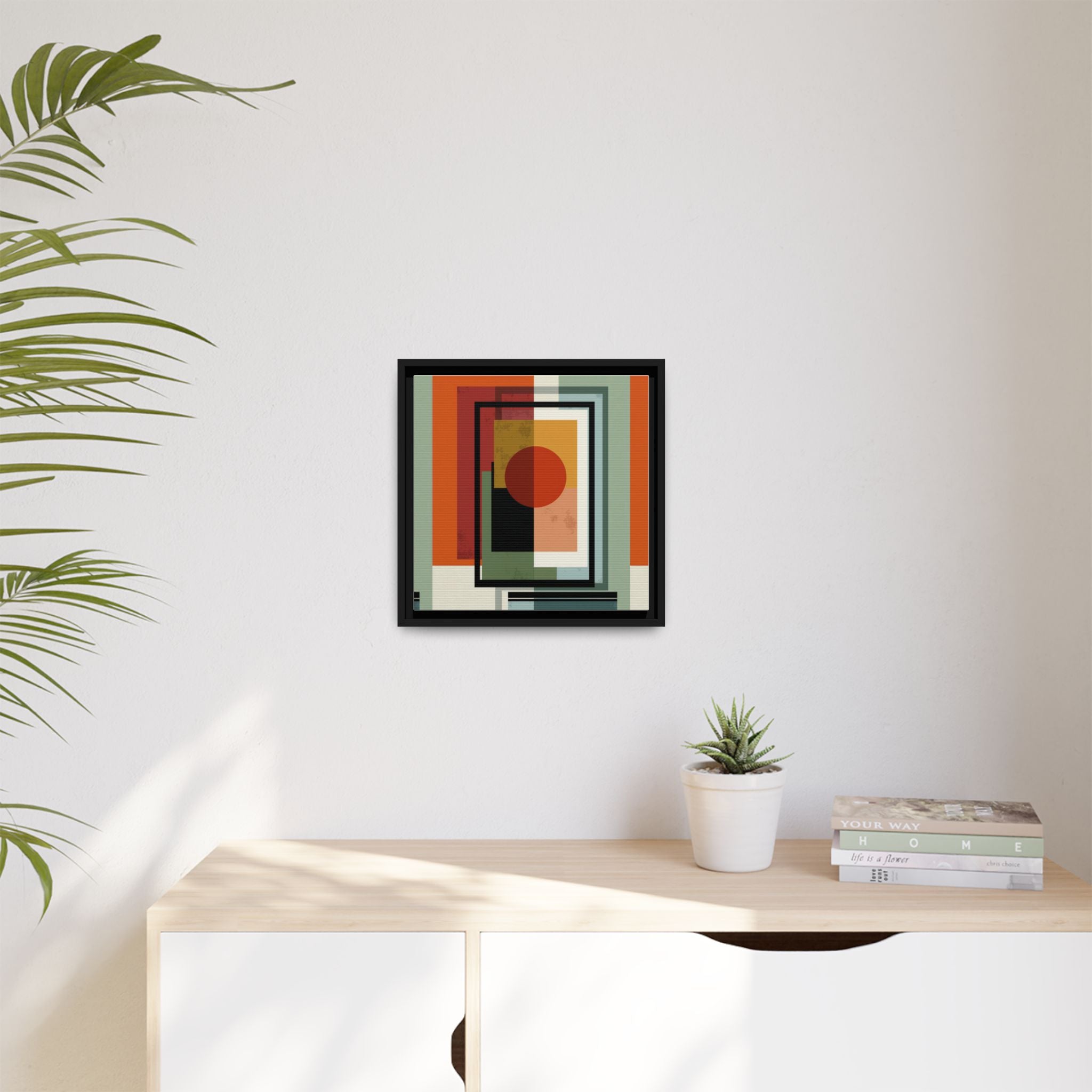 Geometric Harmonies: Mid-Century Modern Composition, Constructivist Inspiration, Abstract Rectangular Interplay   |   Custom Orders Accepted