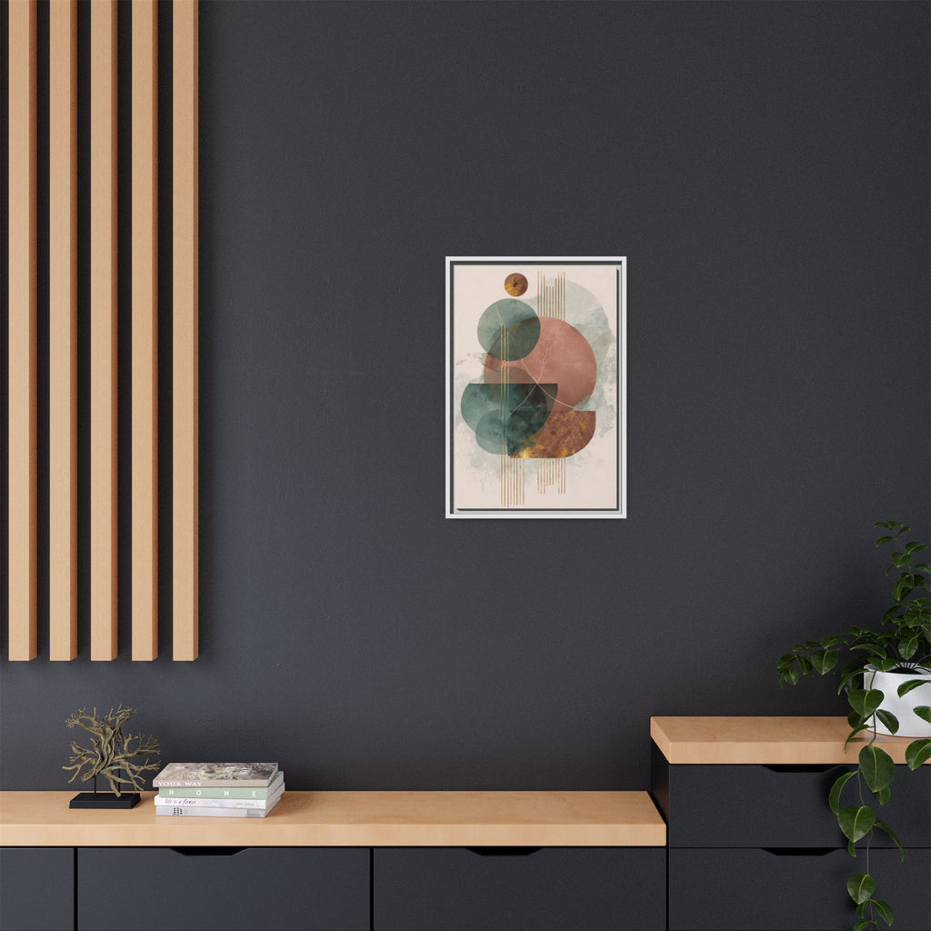 Translucent Geometries: Abstract Circles, Mid-Century Minimalism, Watercolor Layers   |   Custom Orders Accepted