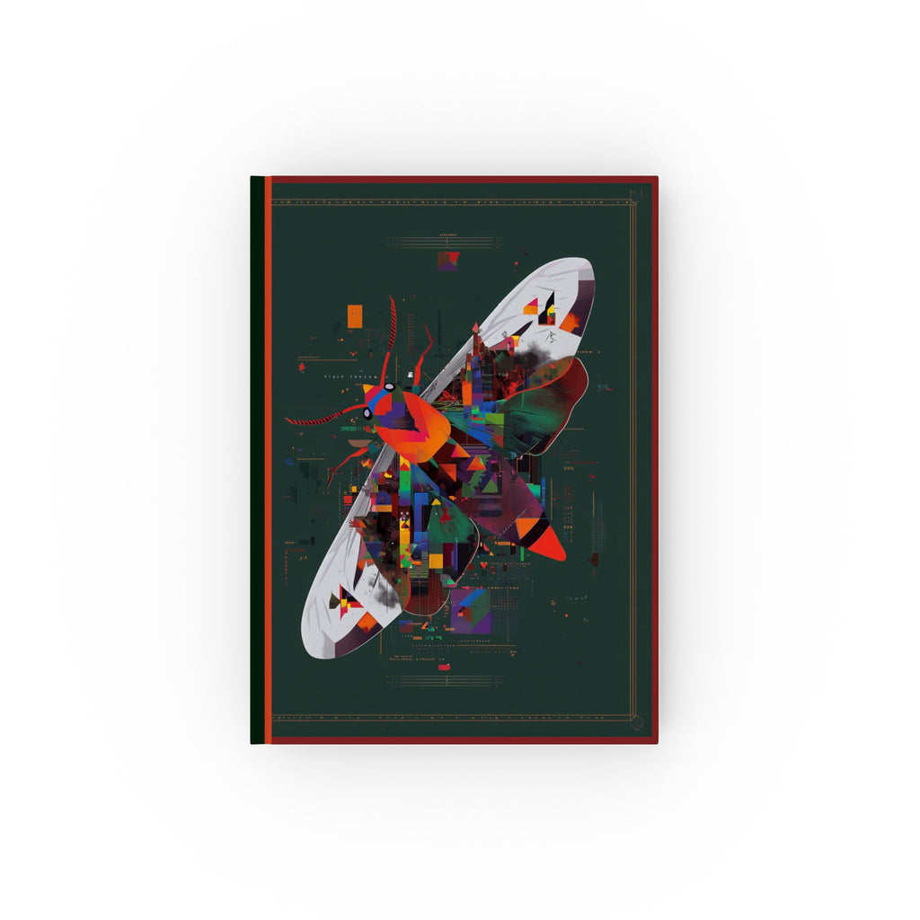 Digital Metamorphosis: Geometric Butterfly, Techno-Organic Visualization Personalized Journal   |