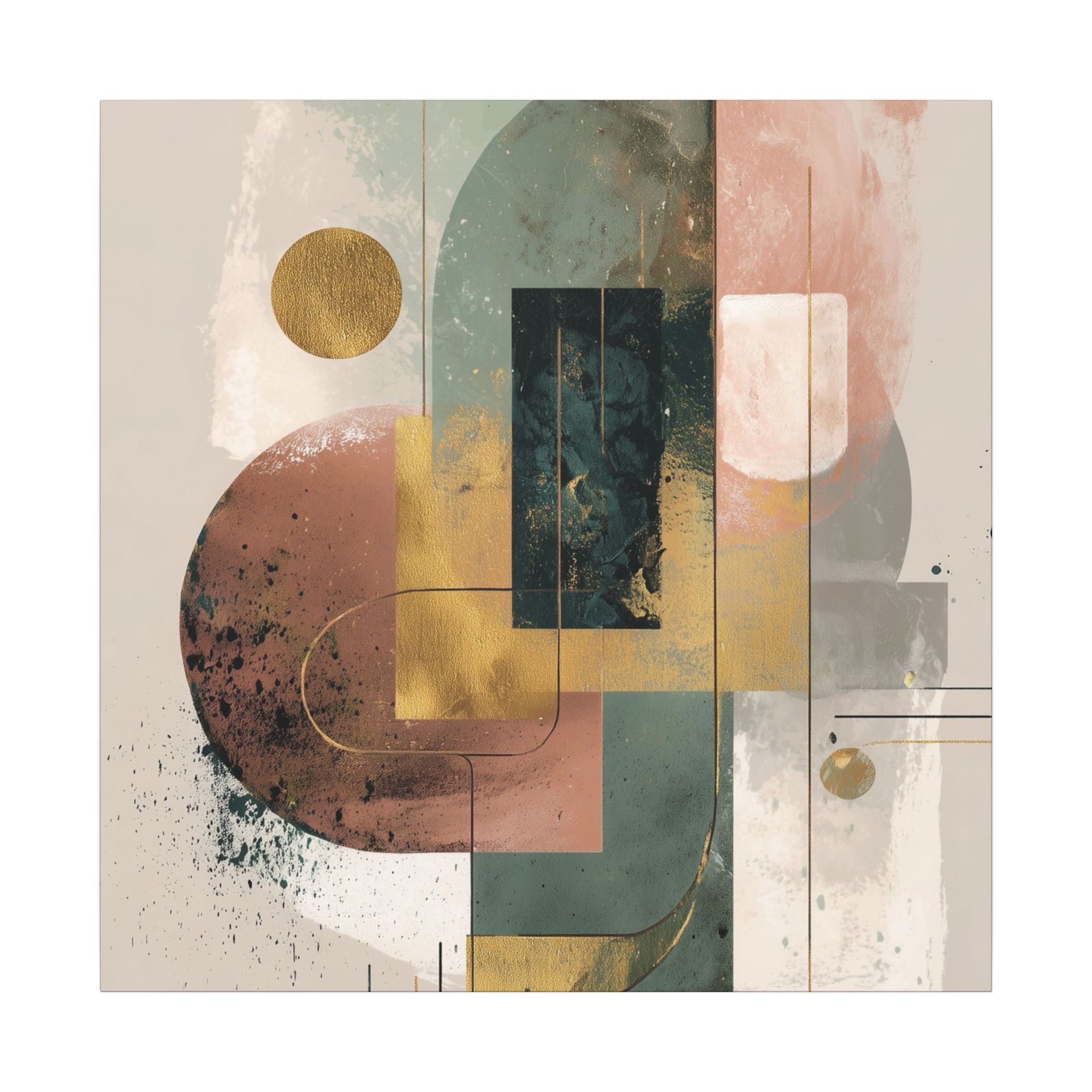 Geometric Harmony: Abstract Composition, Modernist Minimalism, Ethereal Design Layers   |   Custom Orders Accepted