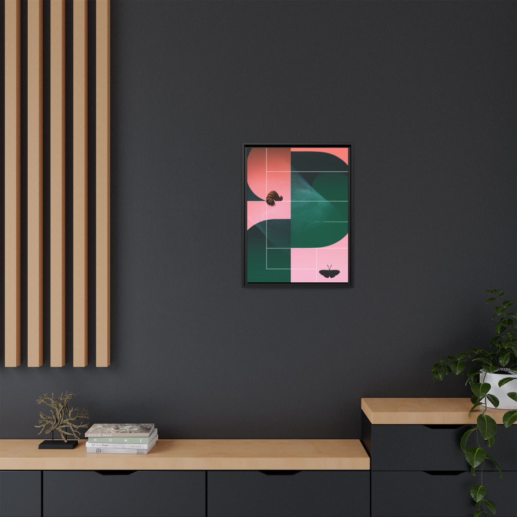 Metamorphic Geometric Framed Print : Abstract Graphic Design, Contemporary Digital Art Composition   |  Custom Orders Available