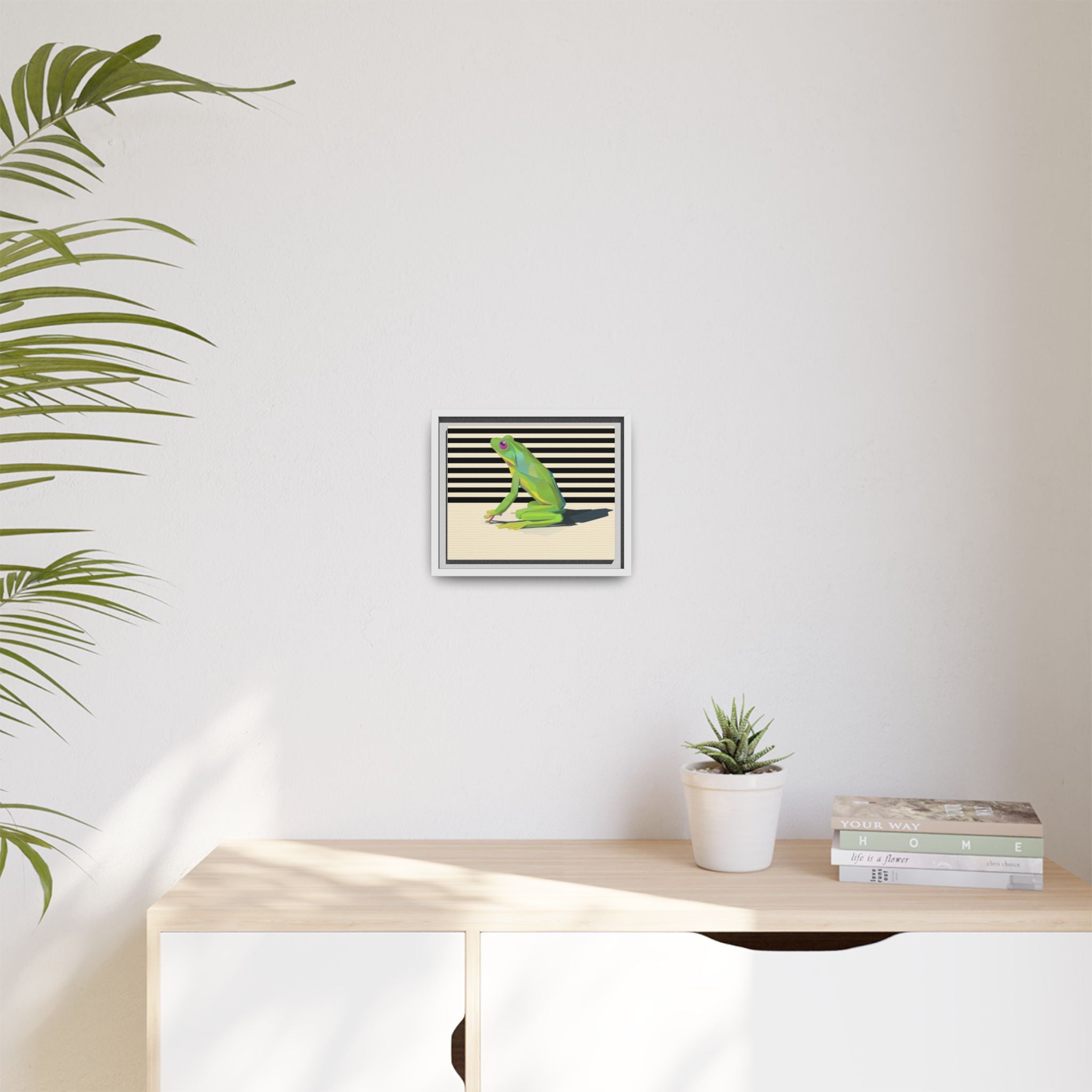 Geometric Amphibian: Stylized Frog Design, Modern Minimalist Art Print   |    Custom Orders Available