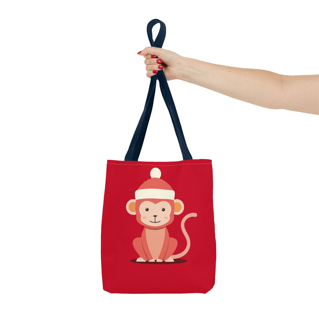 Cute Monkey Tote Bag for Kids, Christmas Gift, Reusable Shopping Bag, Fun Animal Design, Cute Holiday Accessory