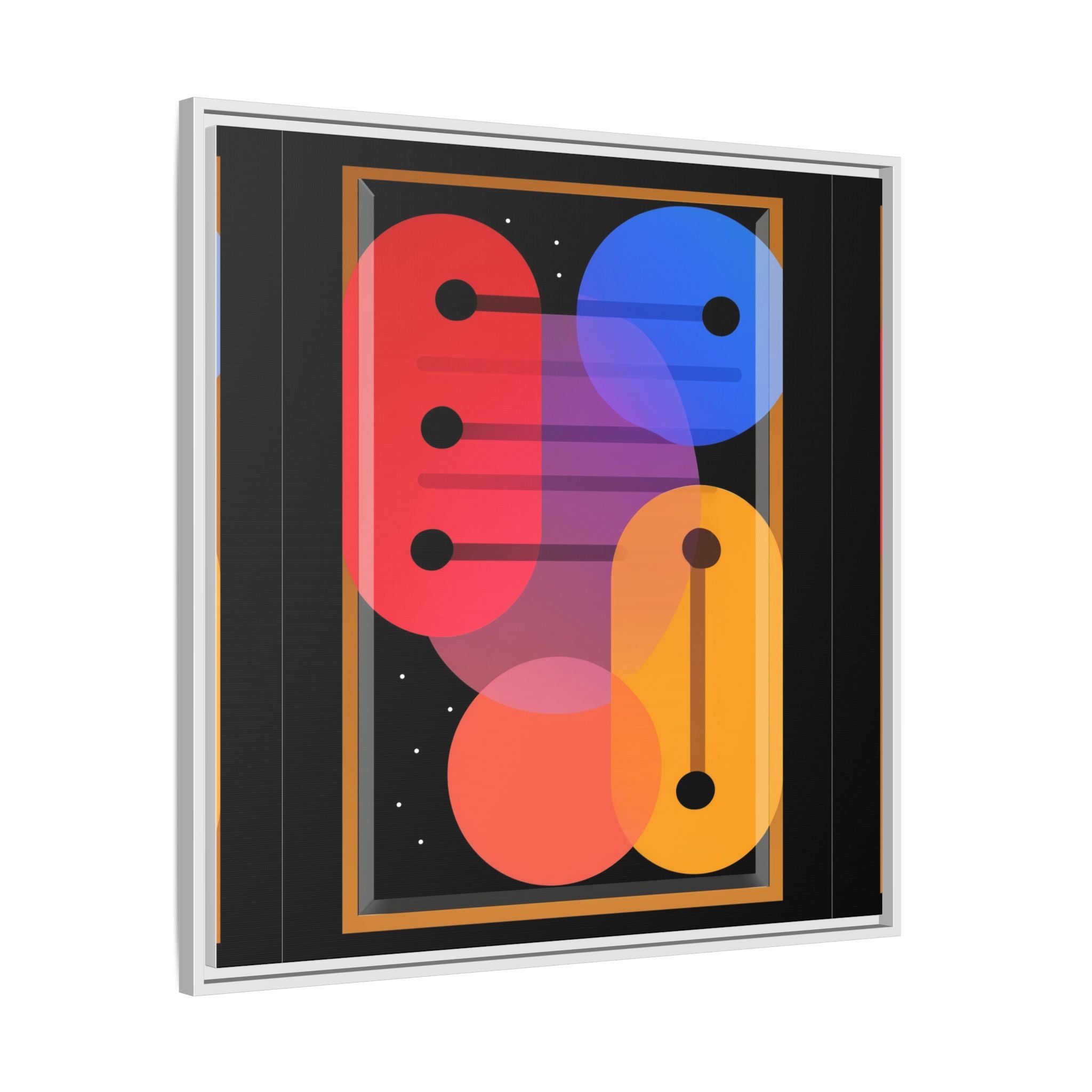 Celestial Geometry: Organic Shapes in Motion, Digital Abstract Composition, Vibrant Color Intersections   |   Custom Orders Accepted