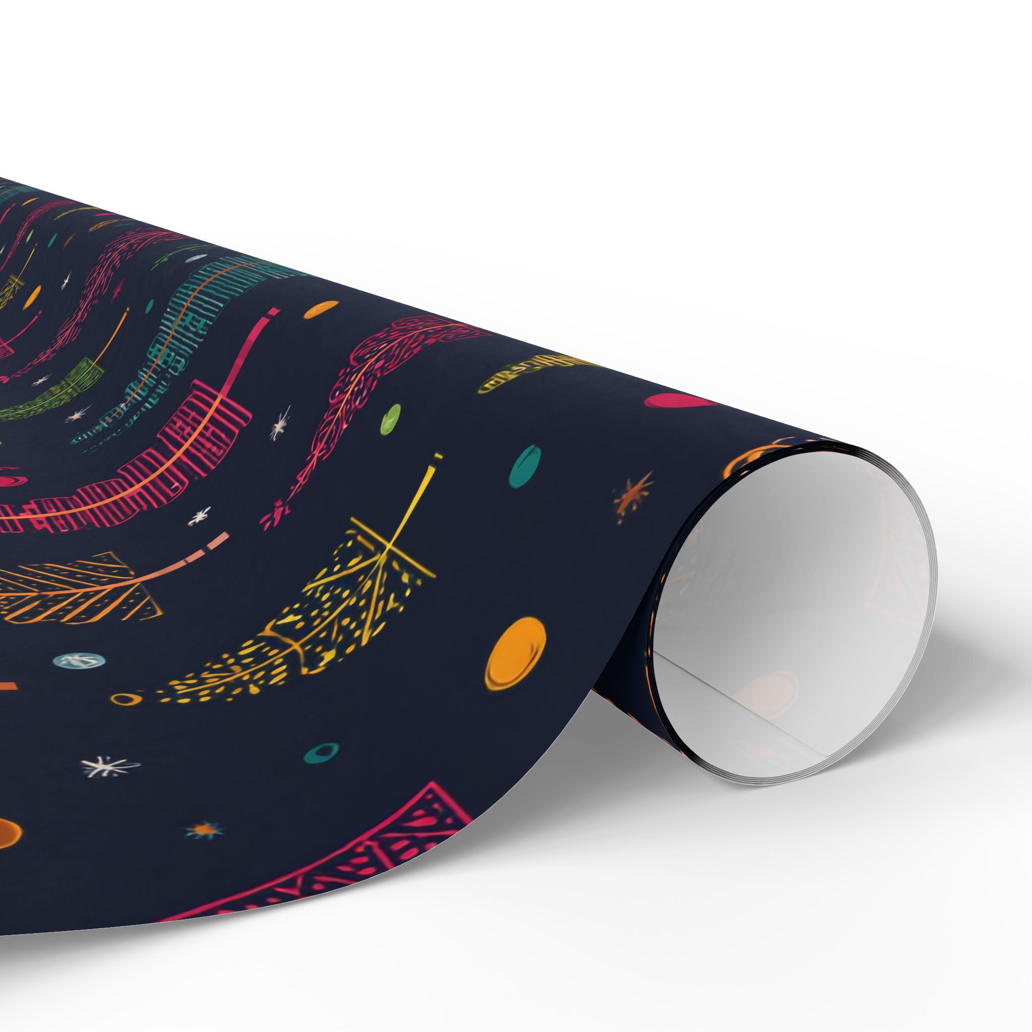 Festive Wrapping Paper - Cute Holiday Designs with Monkeys and Santa, Gift Wrapping, Christmas, Birthday, Baby Shower, Jungle Theme