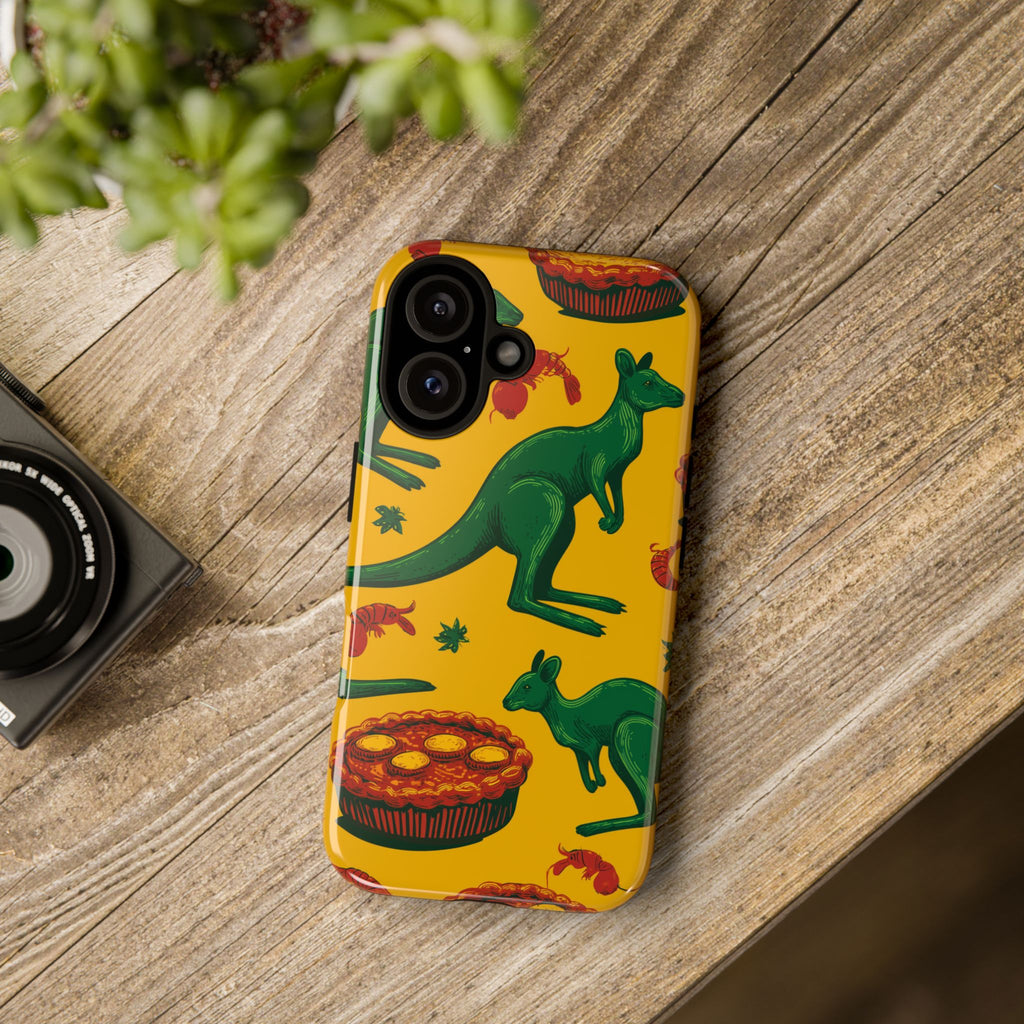Australian-themed iPhone Case, Tough Phone Cover, Unique Gift for Travelers, Cute Animal Design, Festival & Holiday Accessory